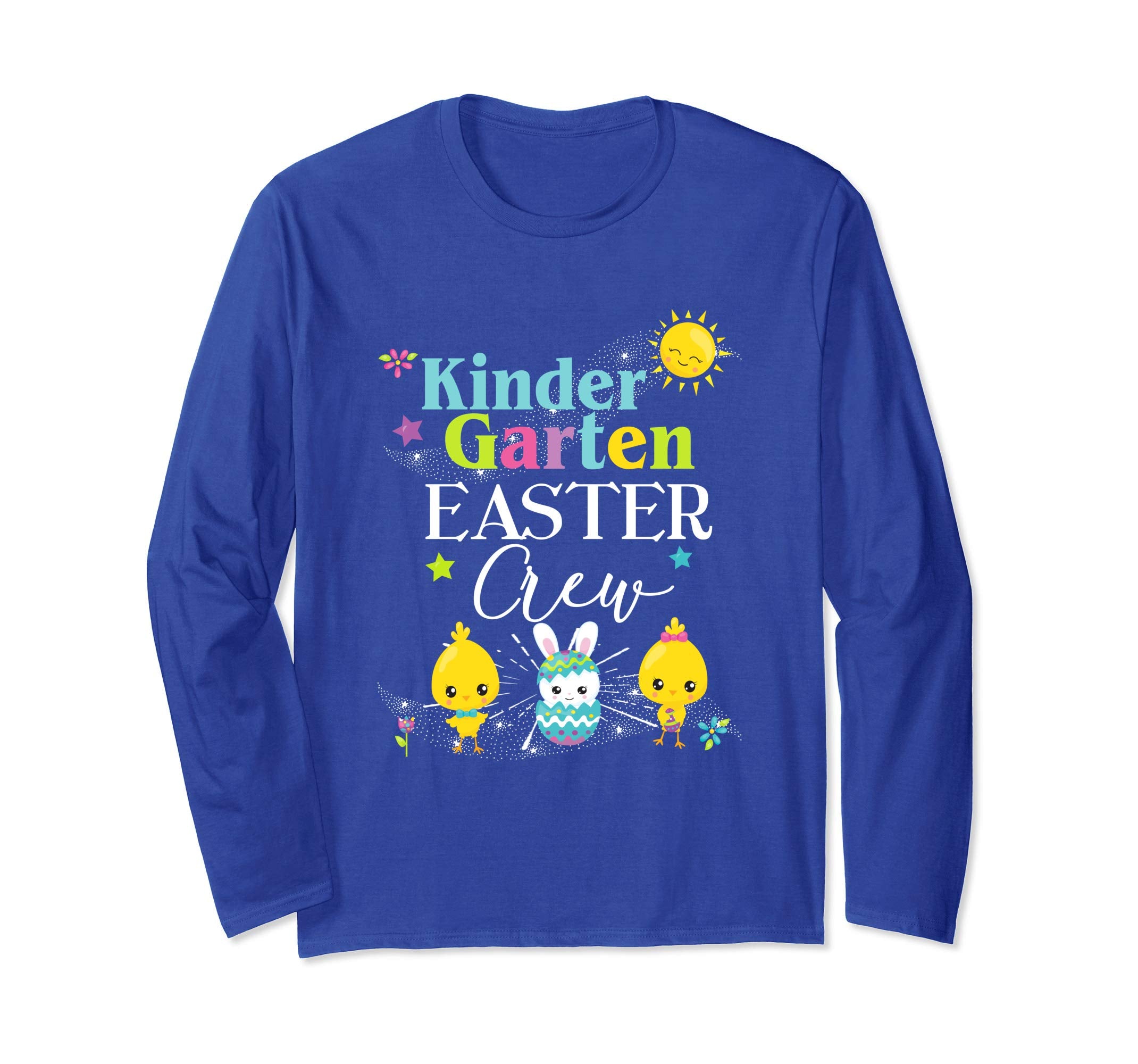 Kindergarten Easter Teacher Longsleeve Shirt Cute Crew