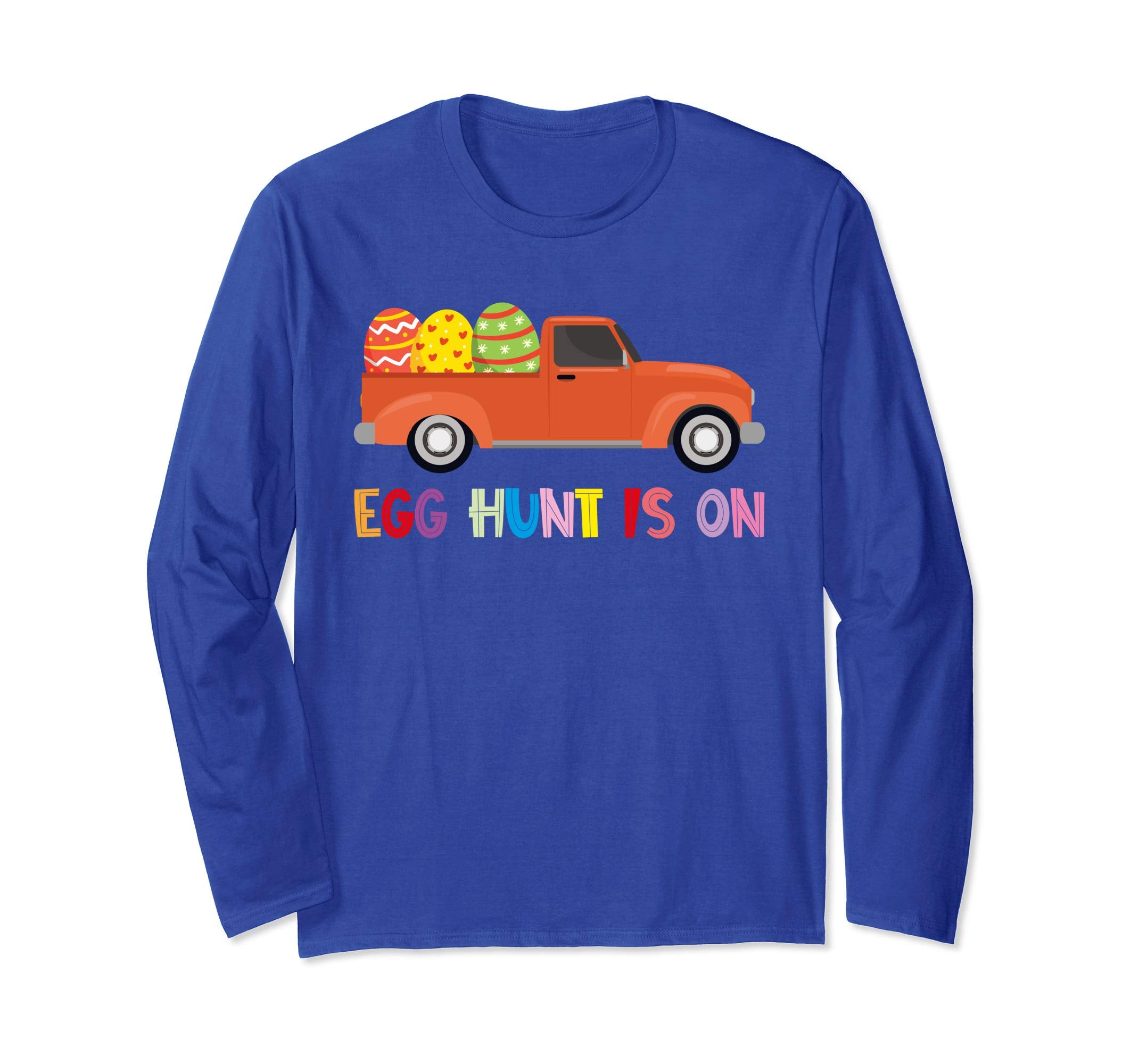Happy Easter Truck Egg Hunt Is On Long Sleeve T Shirt Gift