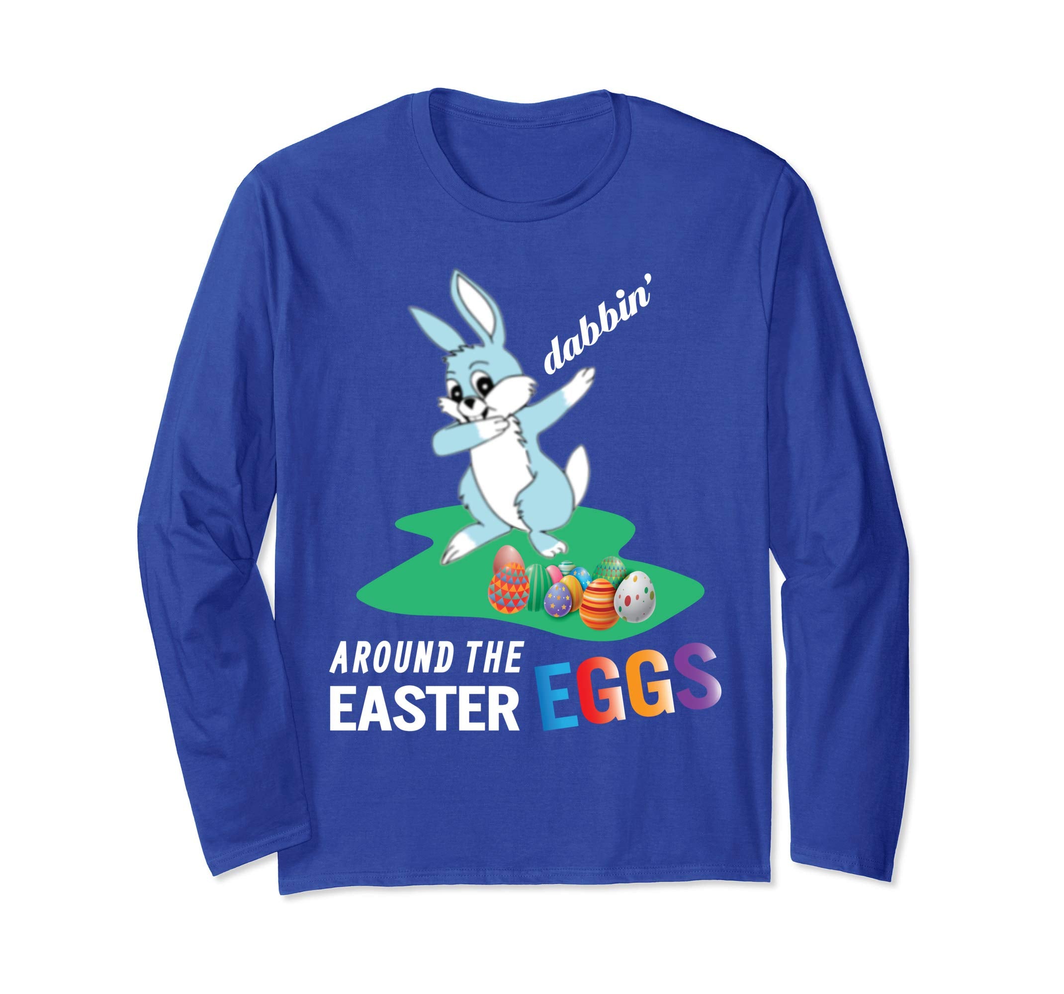 Smile Bunny Rabbit Dab Dabbin' Around The Easter Eggs Shirt