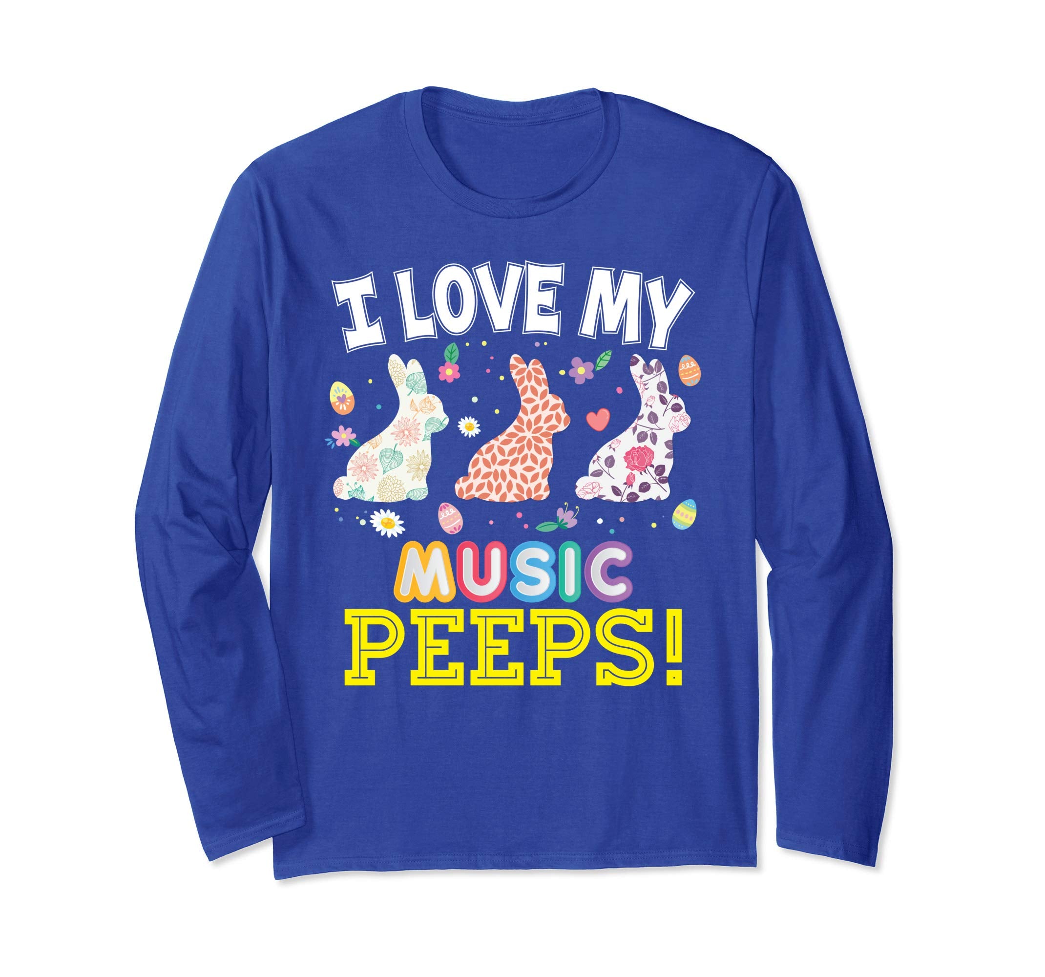 I Love My Music Peeps Teacher Easter Bunnies T-Shirt Cute