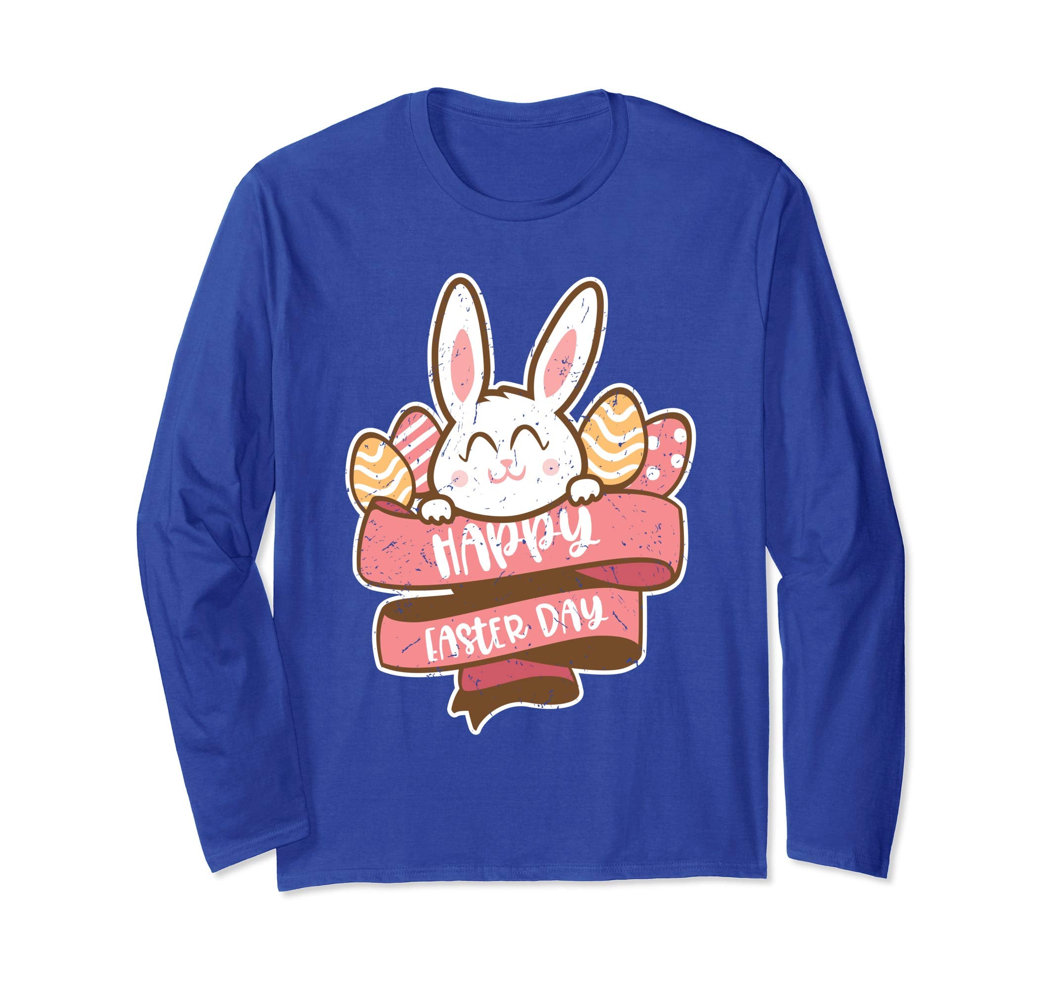 Happy Easter Cute Bunny Eggs Celebrate Gift Sleeves Shirt