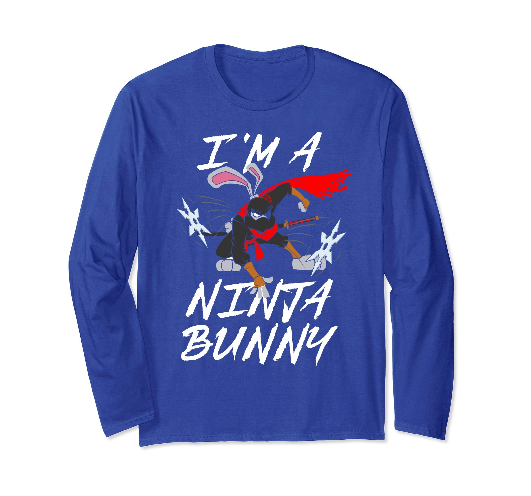 Im a Ninja Bunny Easter Sunday Egg Hunt Longsleeve Shirt Boy