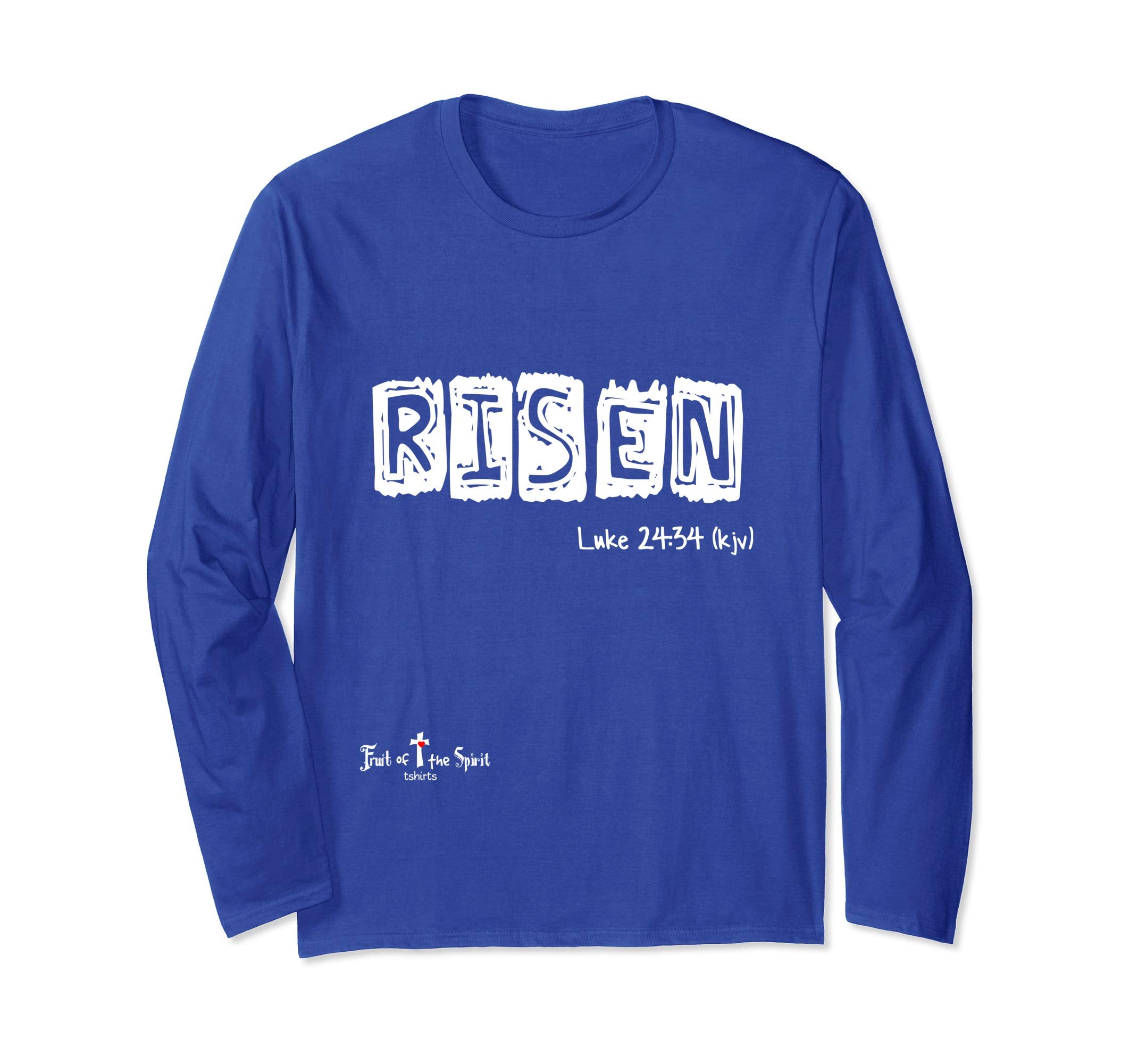 Risen Luke 24:34 Christian Longsleeve shirt #Easter wl
