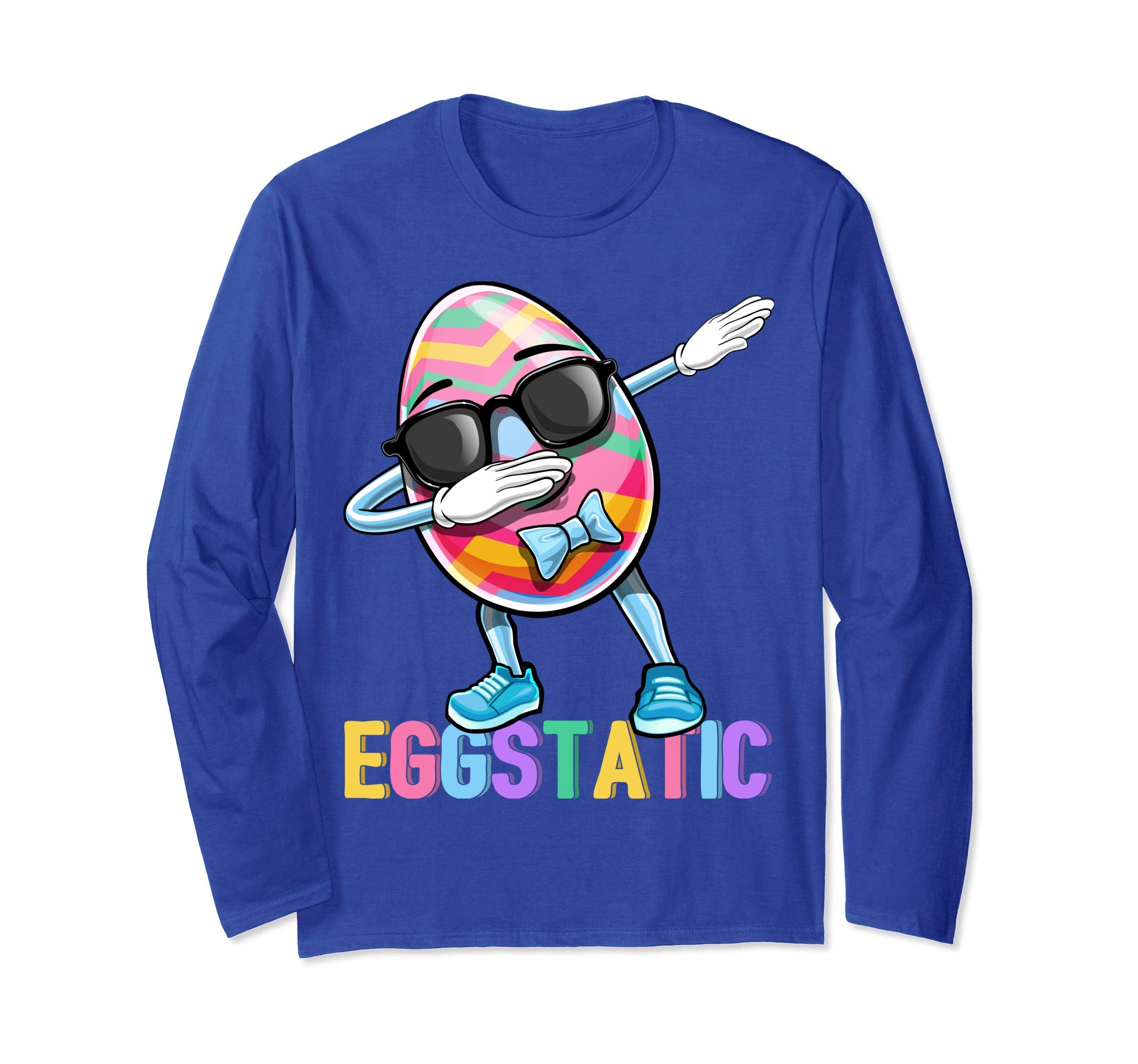 Eggstatic Dabbing Easter Egg Long Sleeve Shirt Gift Women