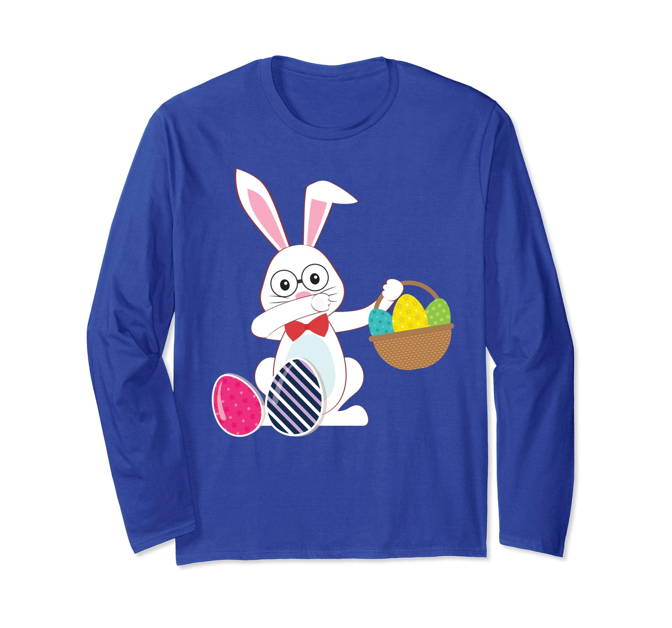 Cute Bunny Dab Dabbing Around The Easter Eggs T-Shirt Lovely