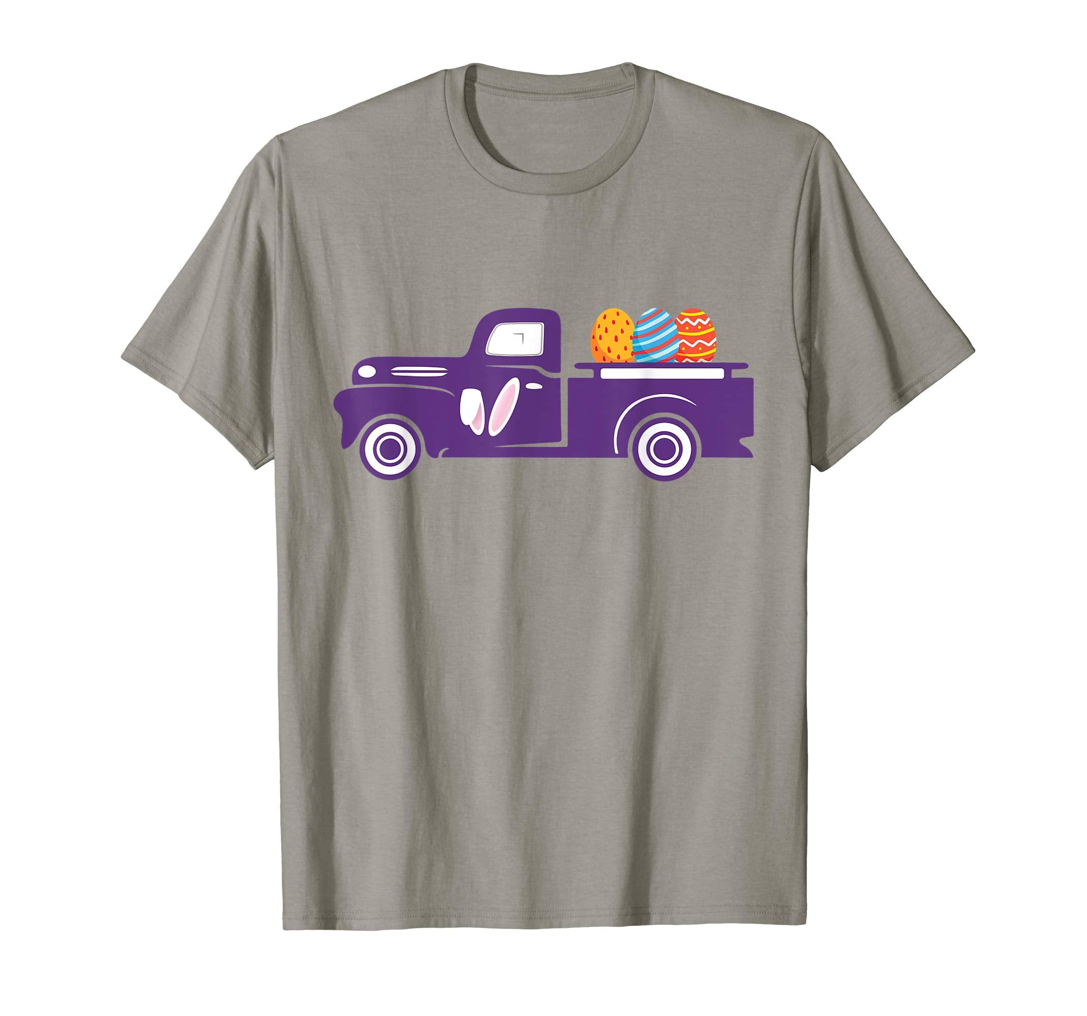 Mens Vintage Truck with Easter Eggs Happy Easter T-Shirt
