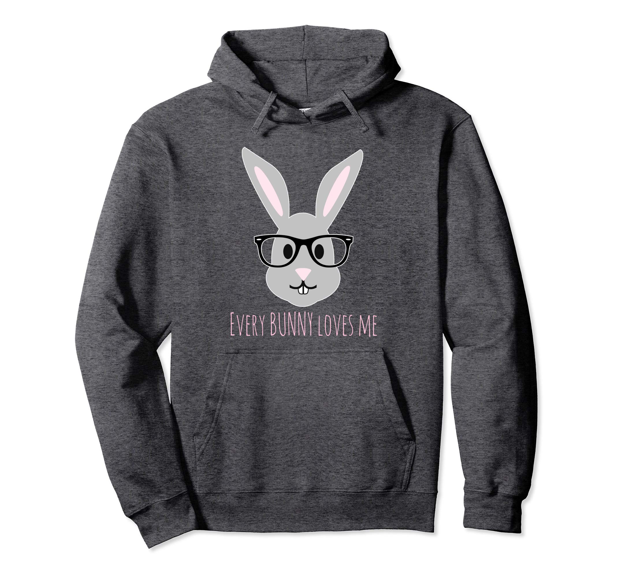 Happy Easter Shirt Bunny Head with Glasses Hoody Hoodie