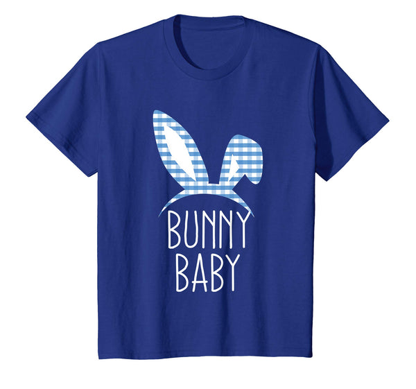 Kids Bunny Baby Gingham Check Bunny Ear Easter TShirt Toddler Boy