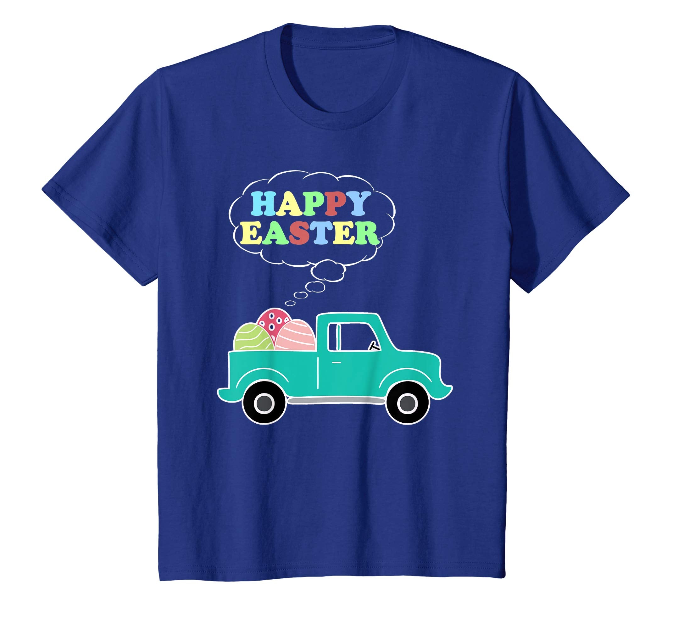 Kids Happy Easter Egg Hunt Truck T-Shirt for Boys