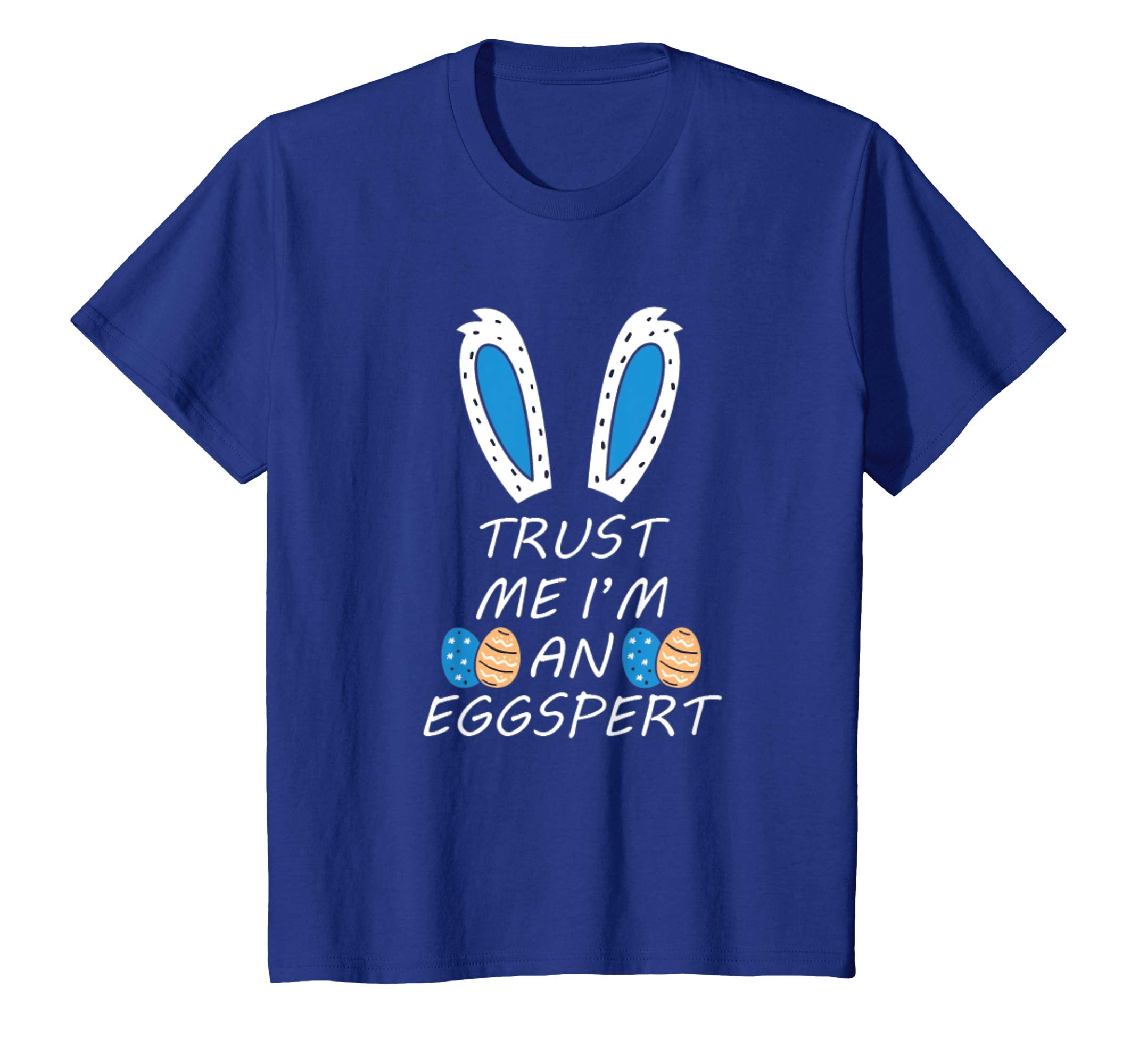 Kids Trust Me I'm An Eggspert Funny Easter Bunny T-Shirt For Boys