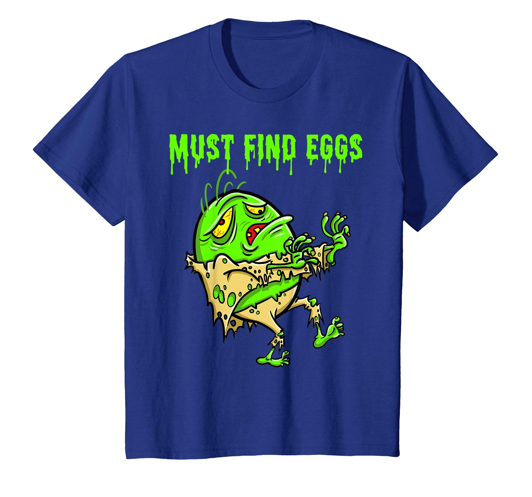 Zombie Easter Tshirt for Boys Girls Kids Must Find Eggs gift
