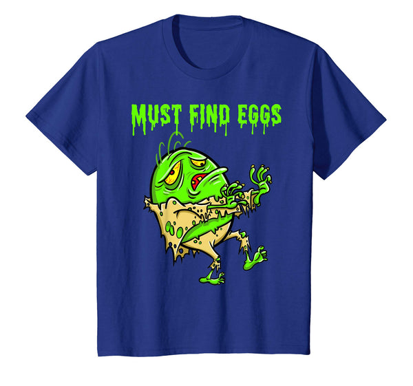Zombie Easter Tshirt for Boys Girls Kids Must Find Eggs gift