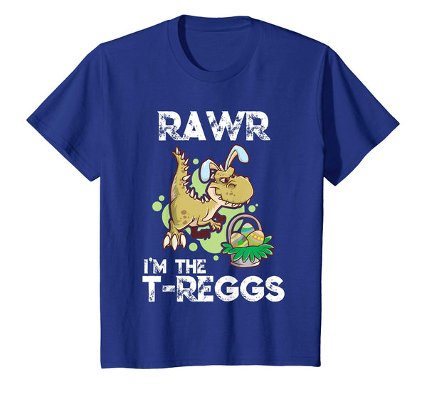 Kids Kids T Rex Easter Bunny Dino T-Shirt Gift Idea Girl &amp; Boy