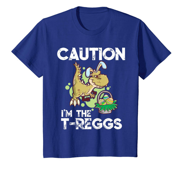 Kids T Rex Easter Egg Hunter T-Reggs Dino T-Shirt Gift Girl &amp; Boy