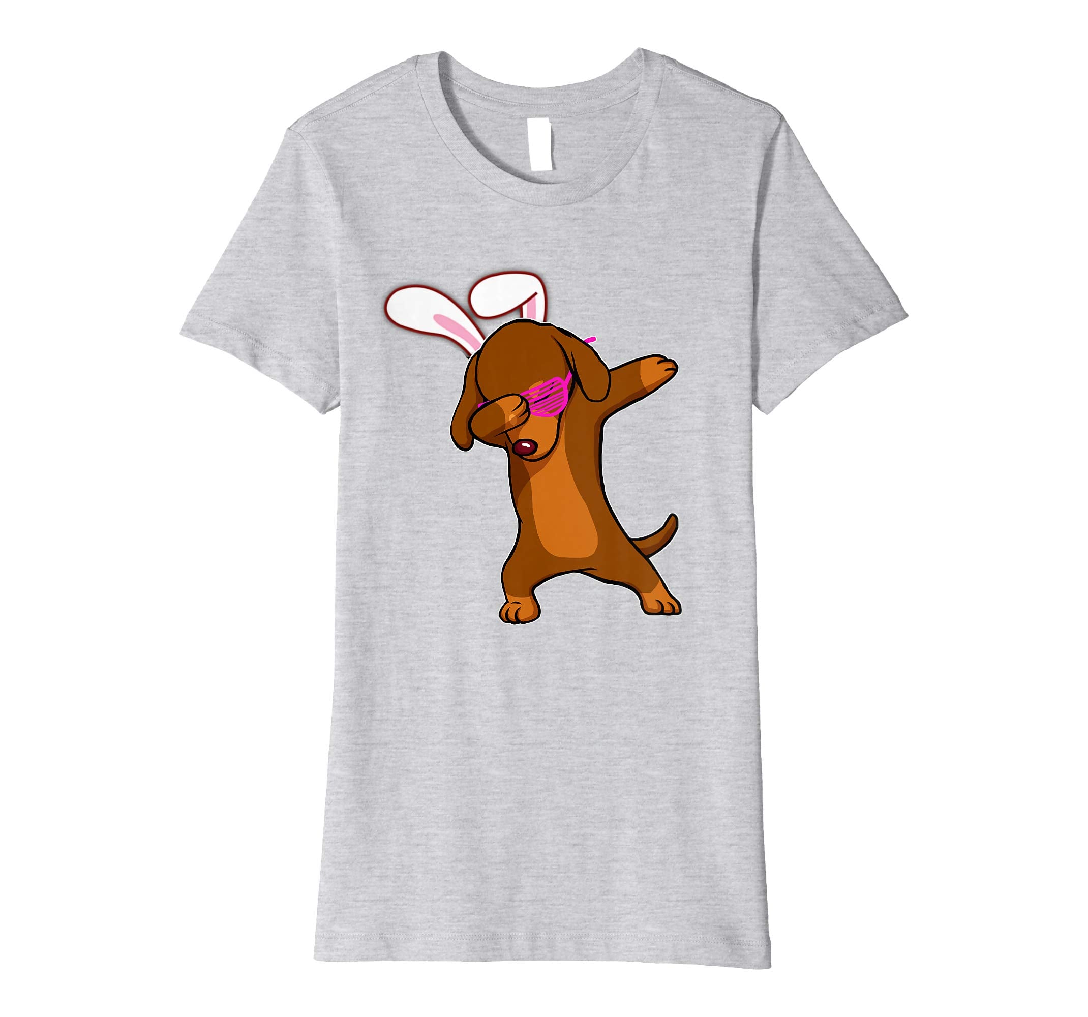 Easter Bunny Dabbing Dachshund Dog Tshirt Rabbit Ears Gift