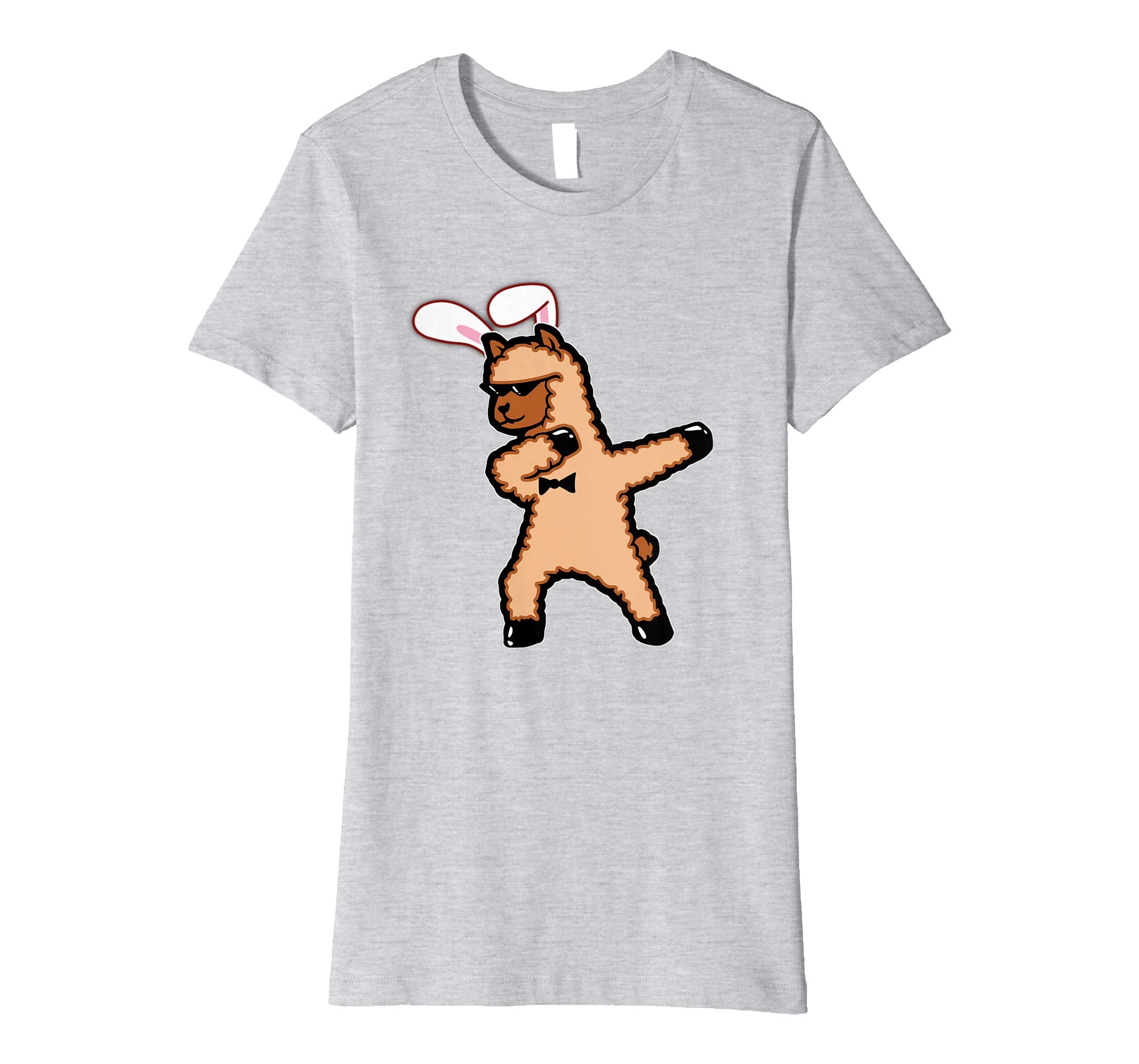 Easter Bunny Dabbing Llama Tshirt Rabbit Ears Animal Gift