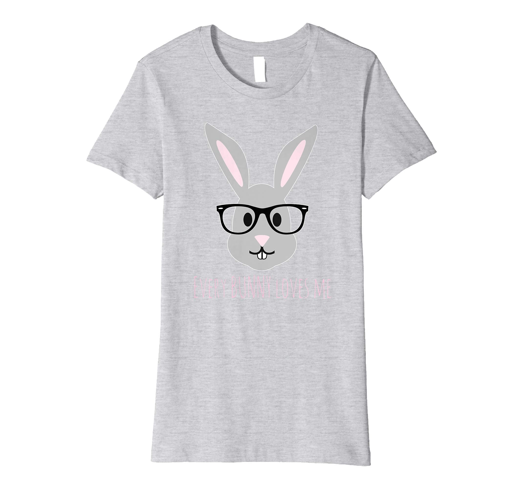 Happy Easter T-Shirt Cute Bunny Head with Glasses TShirt
