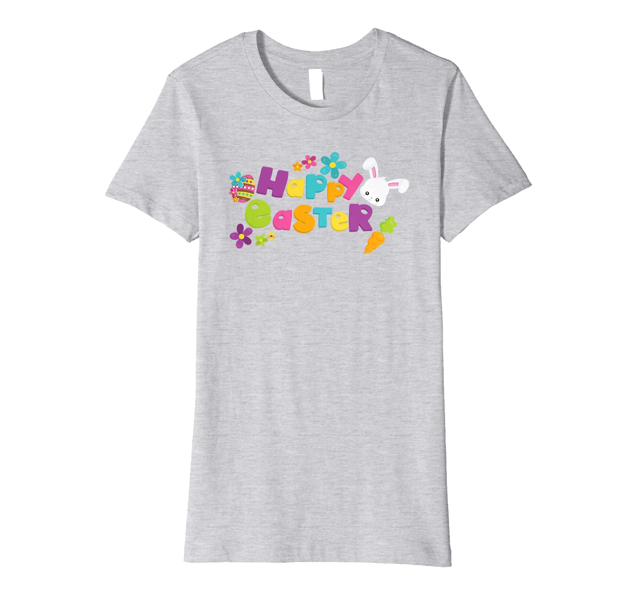 Happy Easter T-Shirt Cute Bunny Flower Carrots TShirt