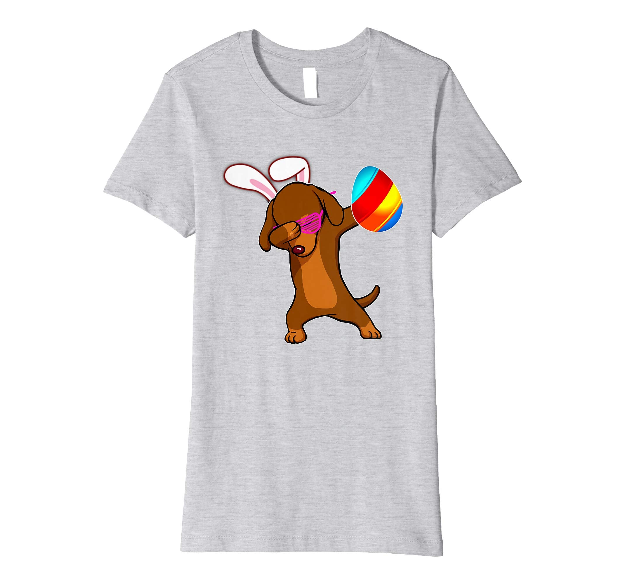 Easter Bunny Dabbing Dachshund Dog Tshirt Egg Ears Gift