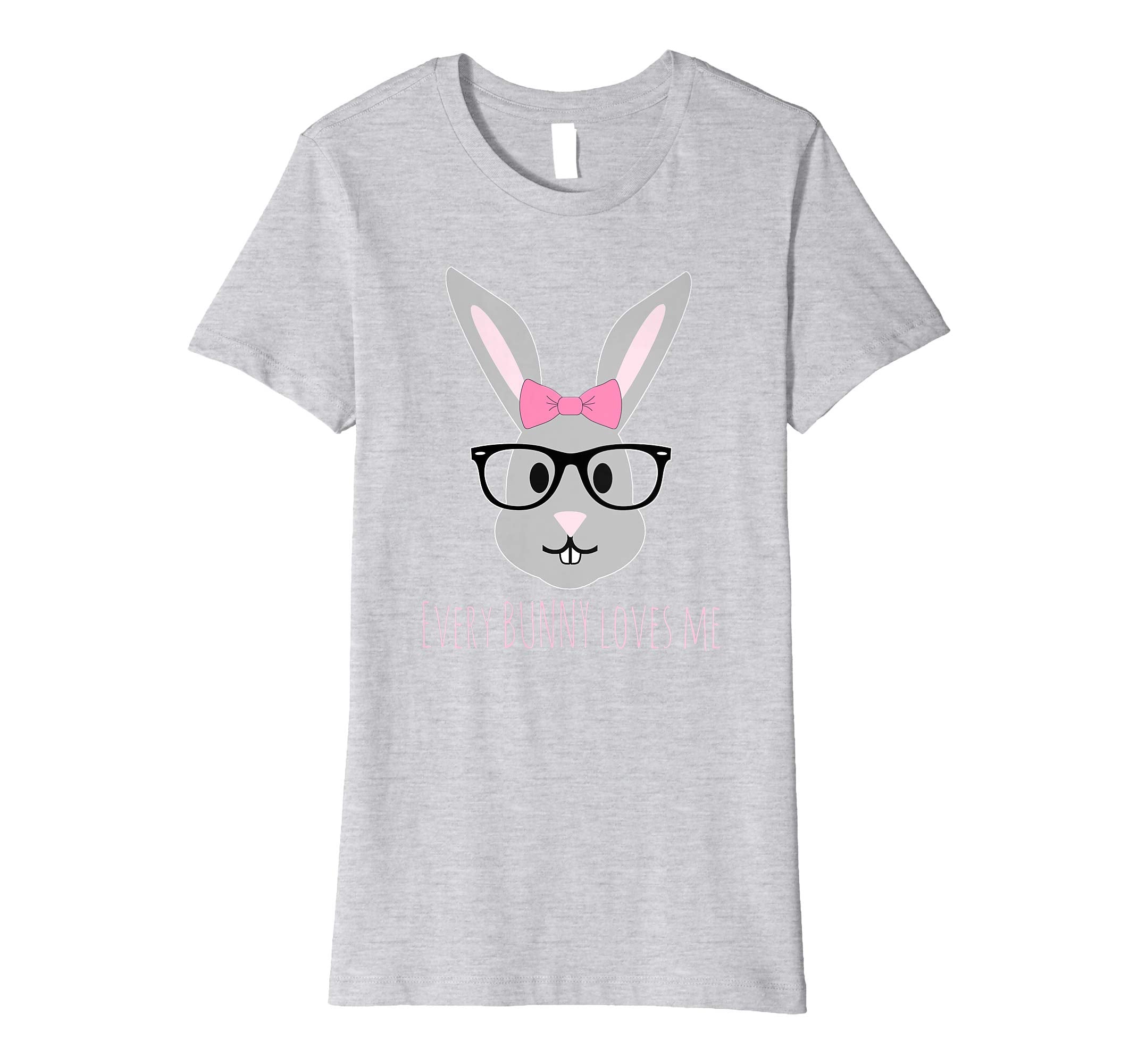 Happy Easter T-Shirt Cute Girl Bunny with Glasses TShirt