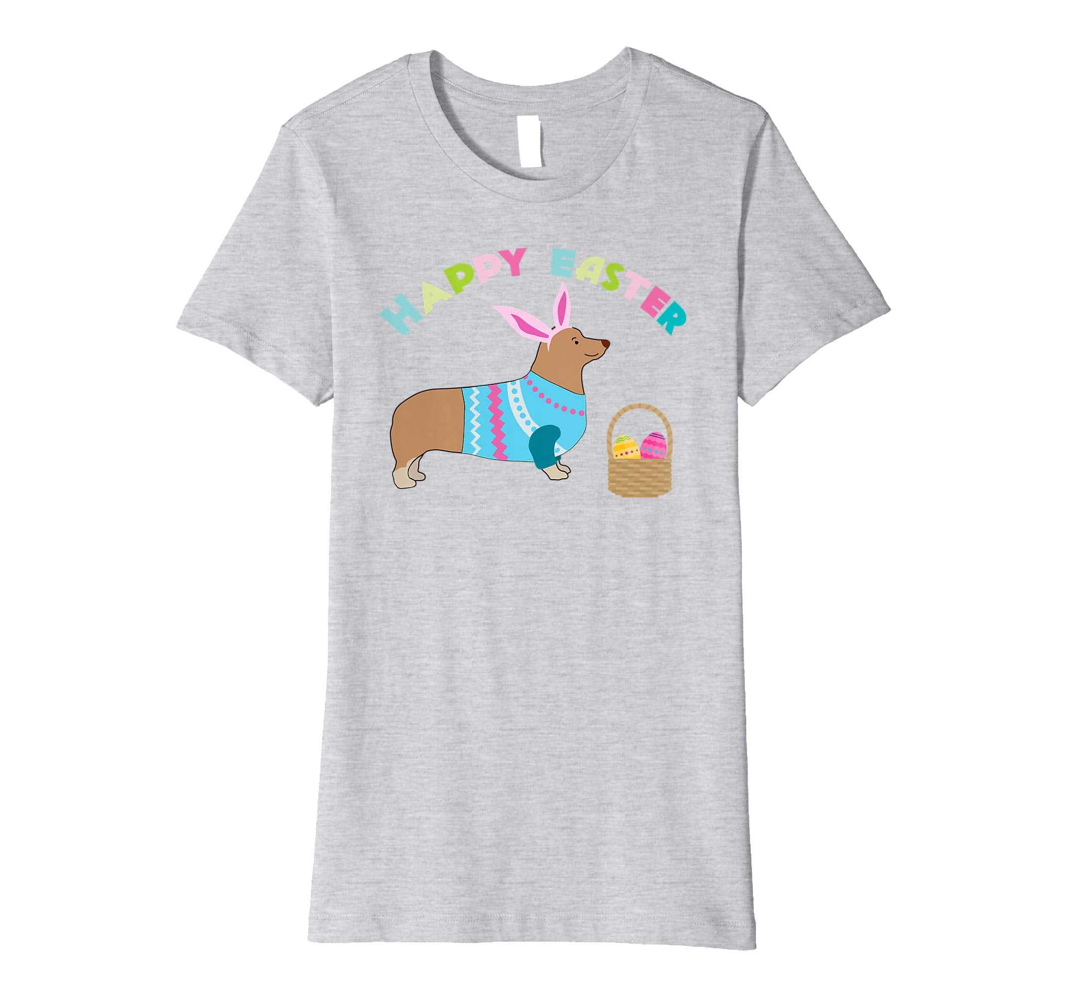 Corgi Easter T-shirt Pembroke Welsh Corgi in Dog Dress