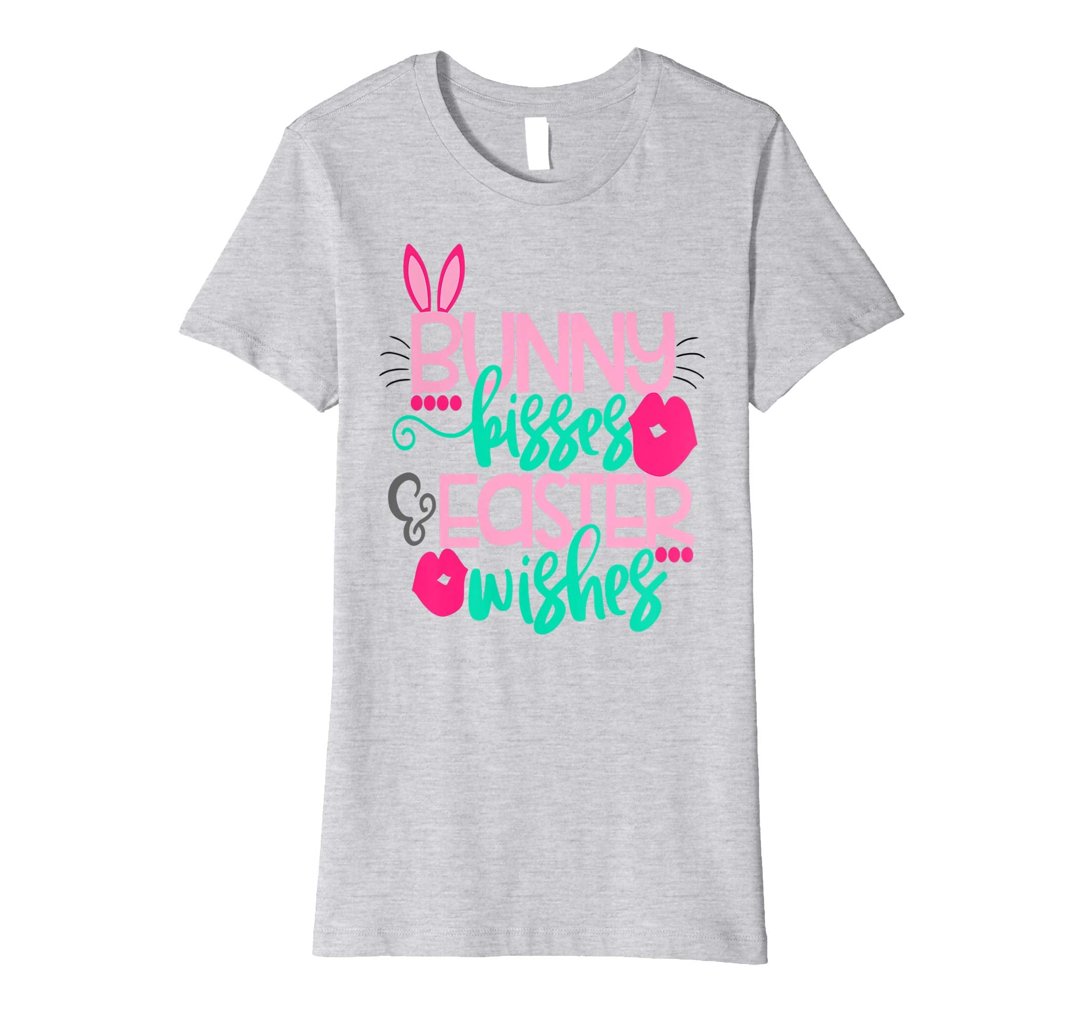 Bunny Kisses and Easter Wished Cute Easter Bunny Shirt Girls