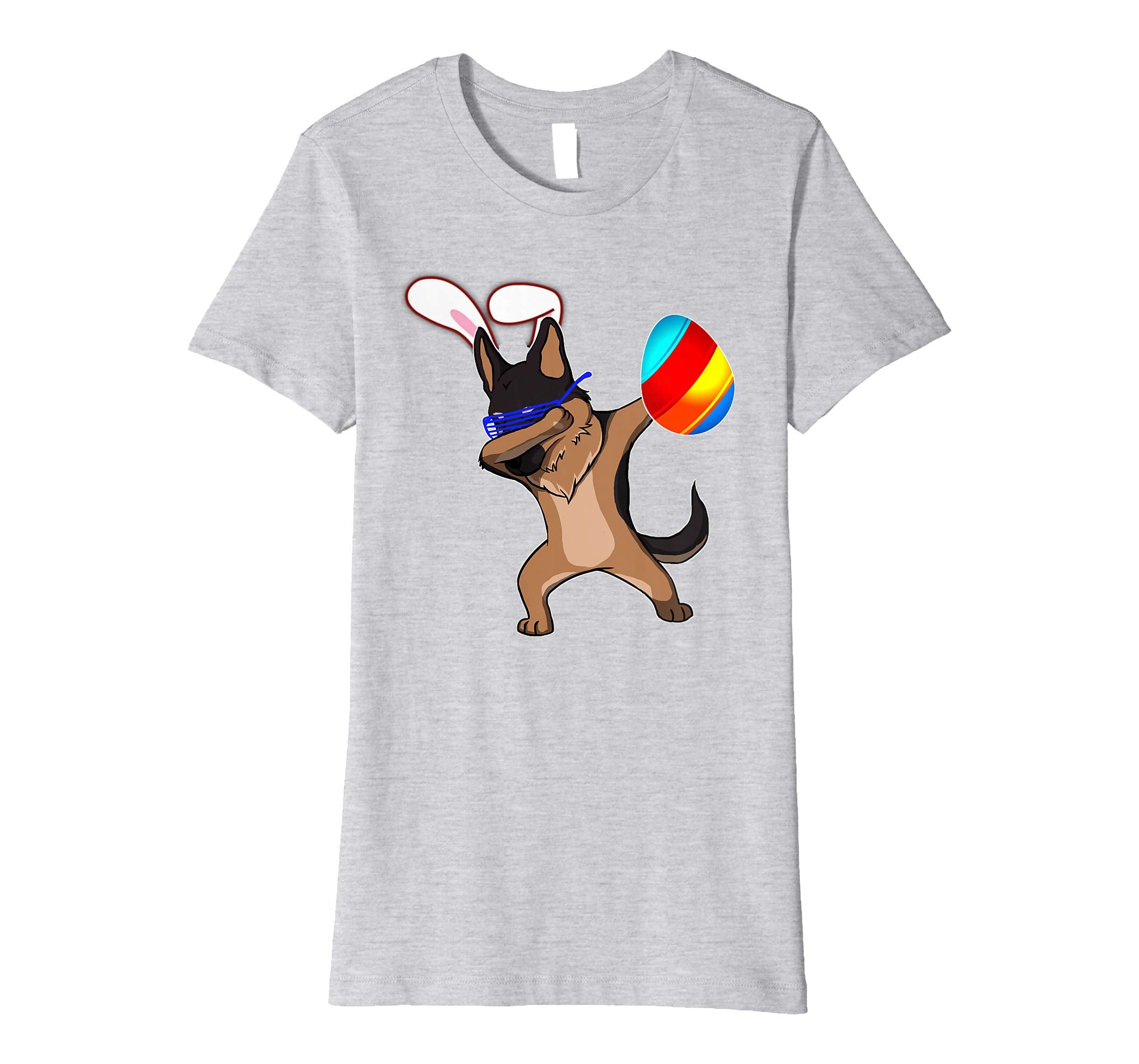 Easter Bunny Dabbing German Shepherd Dog Tshirt Egg Ears