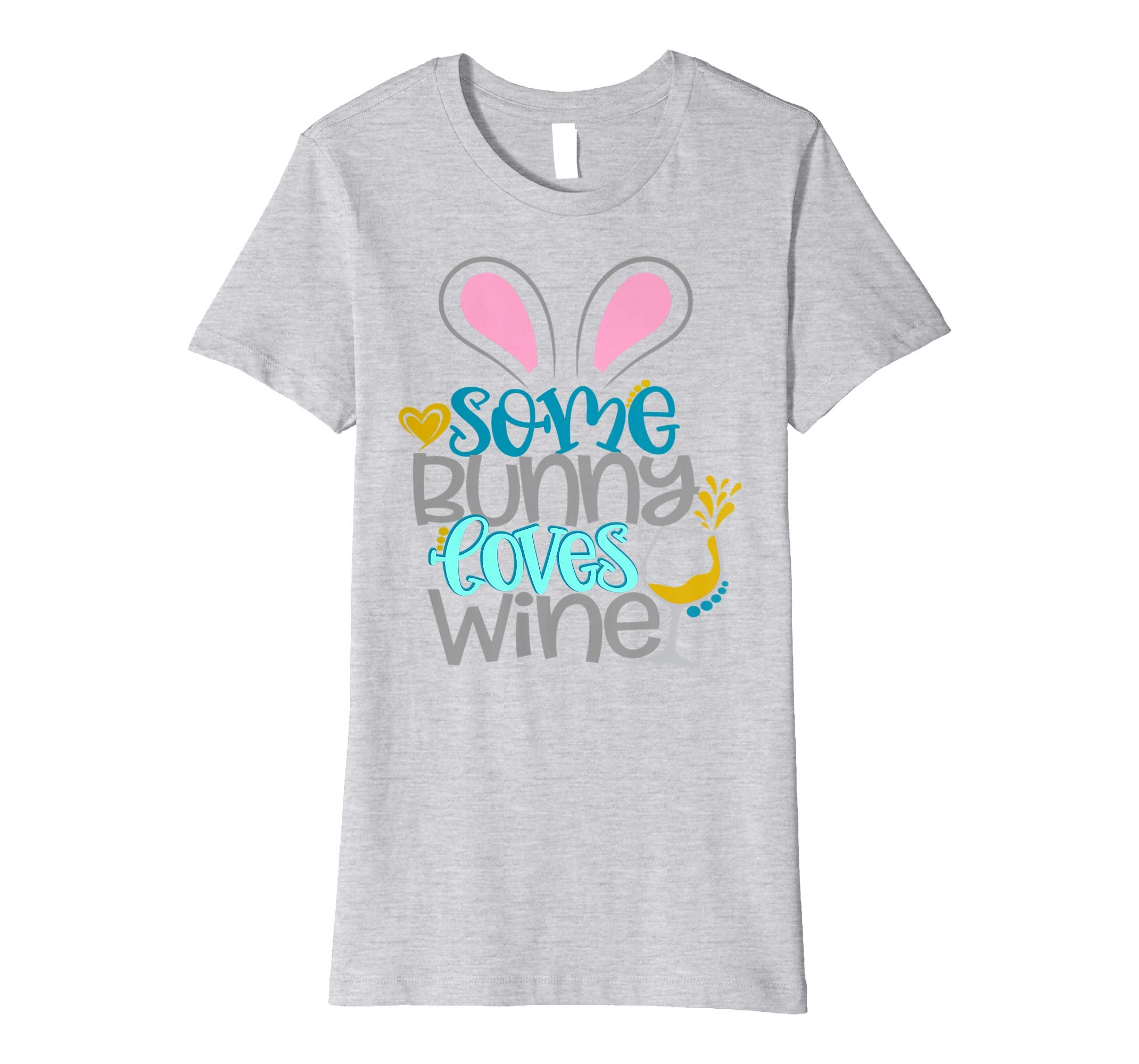 Some Bunny Loves Wine Mom Easter Shirt Cute Women Wife