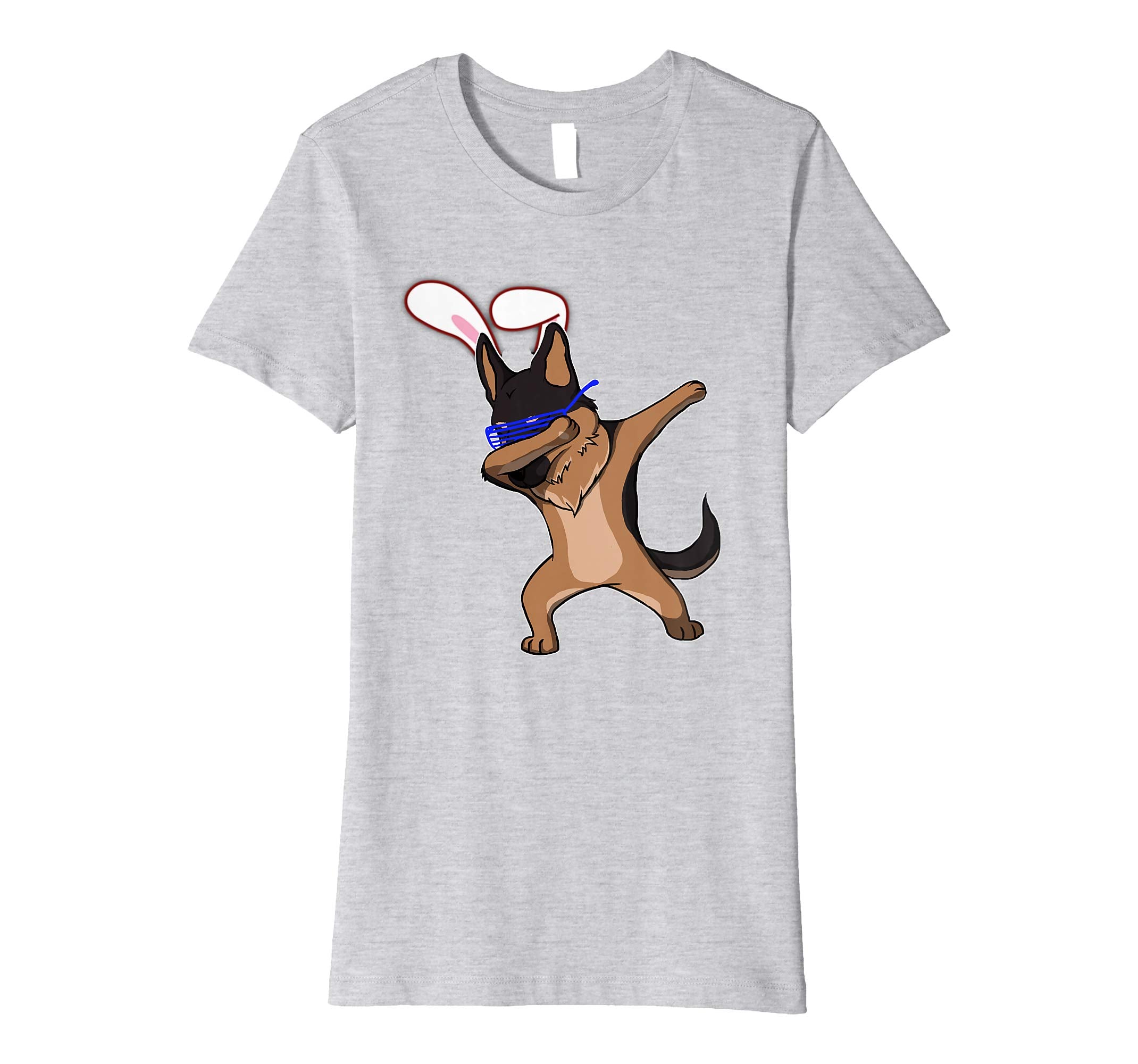 Easter Bunny Dabbing German Shepherd Dog Tshirt Rabbit Ears