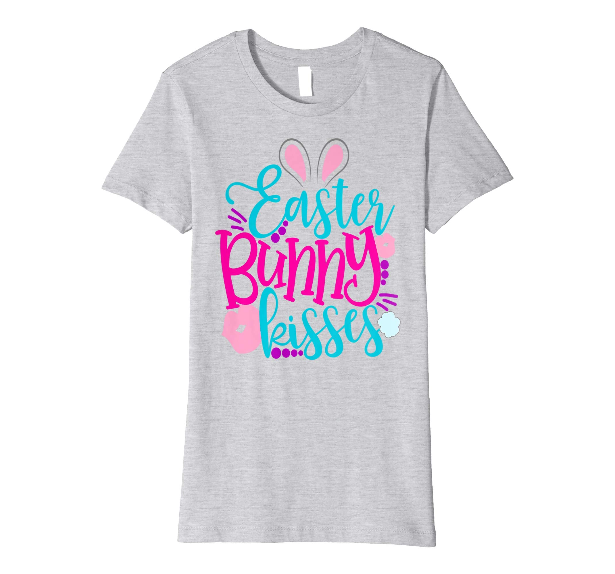 Easter Bunny Kisses Easter Shirt Cute Kids Lips School Girls
