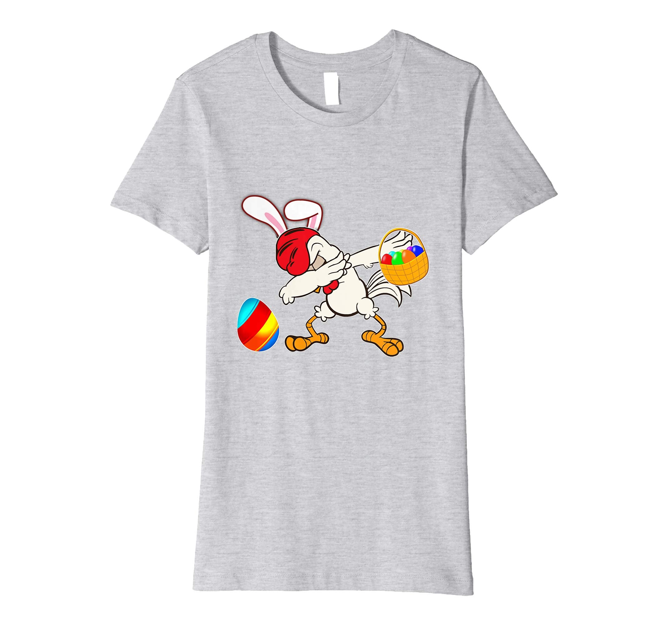 Easter Bunny Dabbing Chicken Tshirt Easter Egg Basket