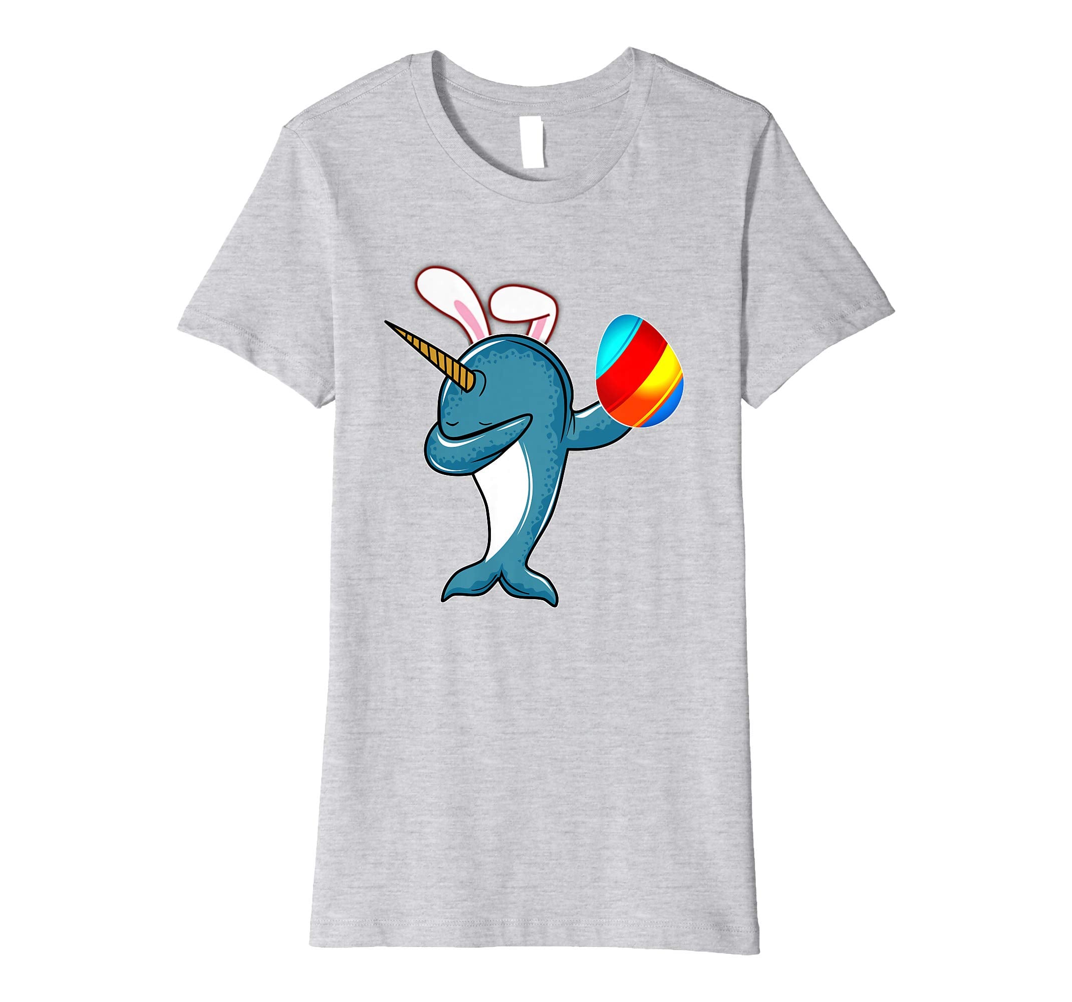Easter Bunny Dabbing Narwhal Unicorn Tshirt Egg Ears Gift