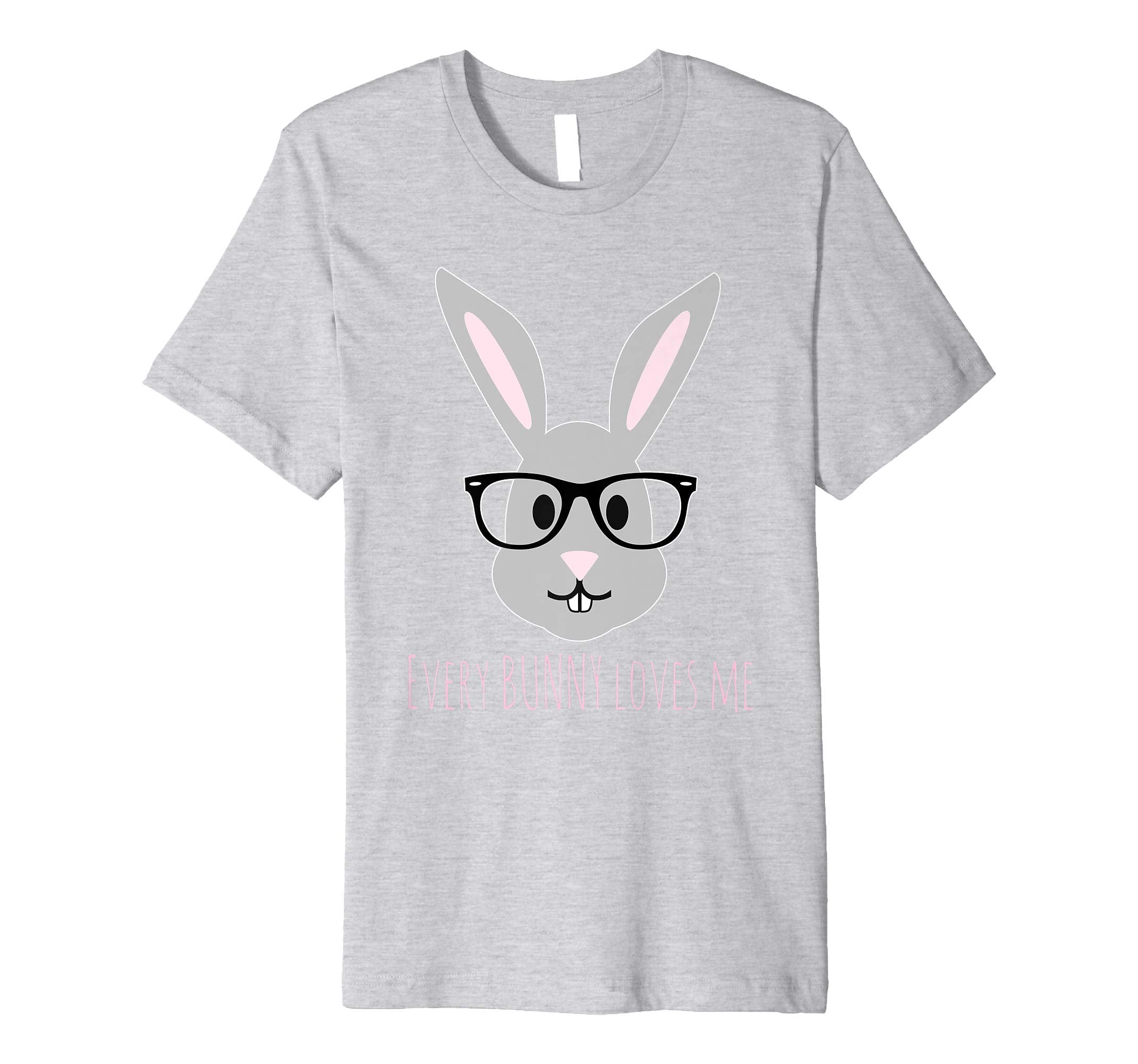 Happy Easter T-Shirt Cute Bunny Head with Glasses TShirt