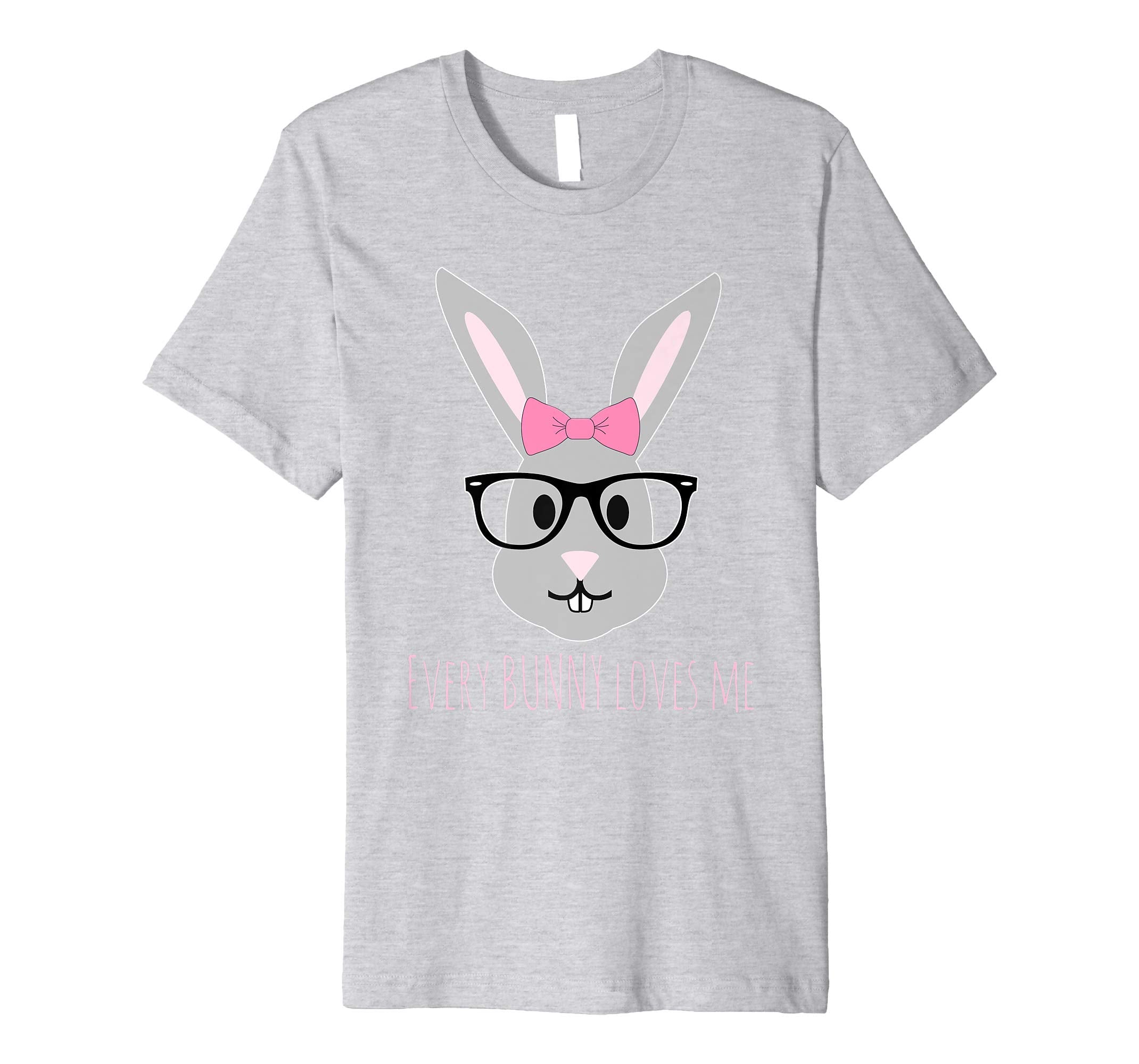 Happy Easter T-Shirt Cute Girl Bunny with Glasses TShirt