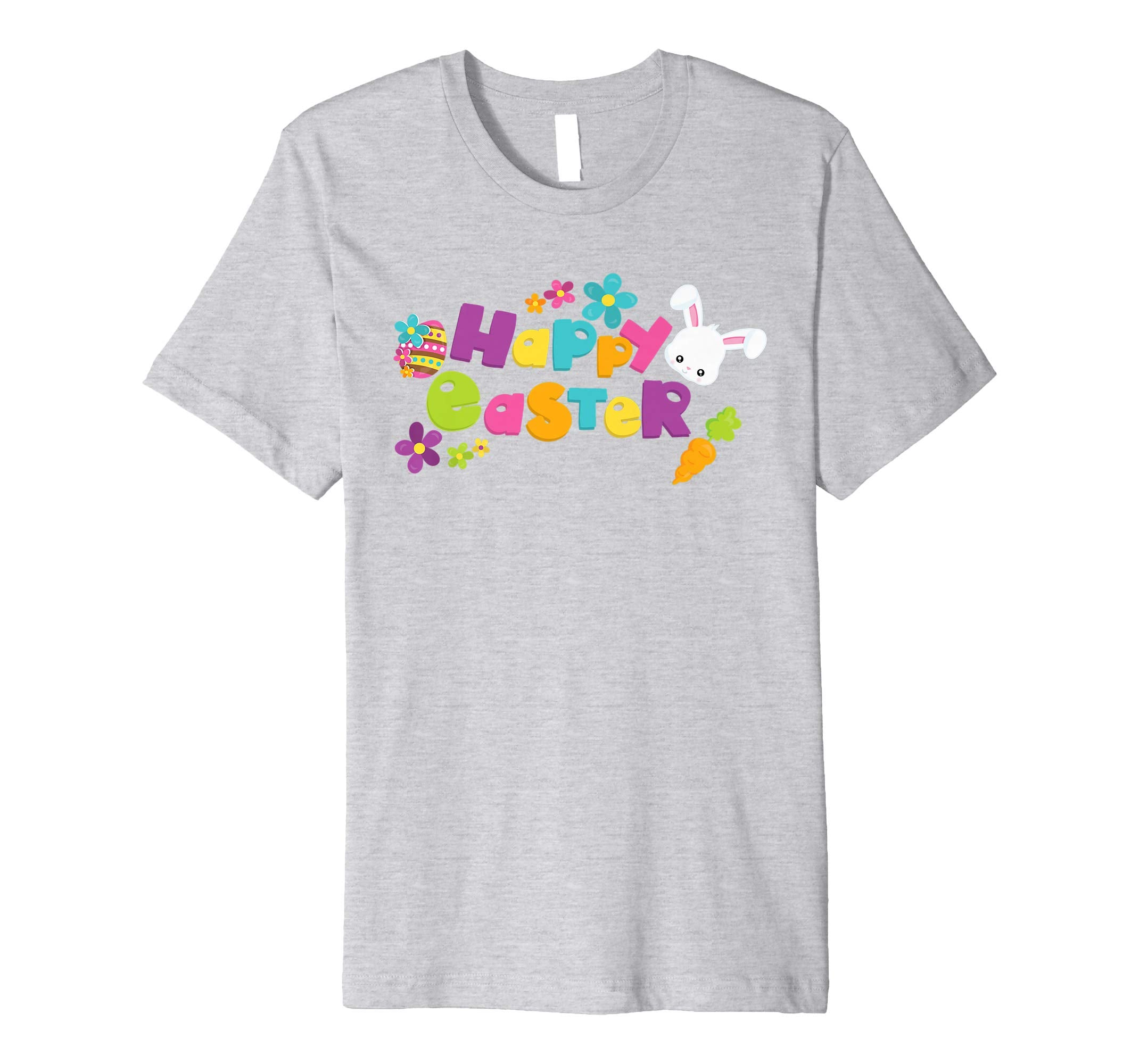 Happy Easter T-Shirt Cute Bunny Flower Carrots TShirt