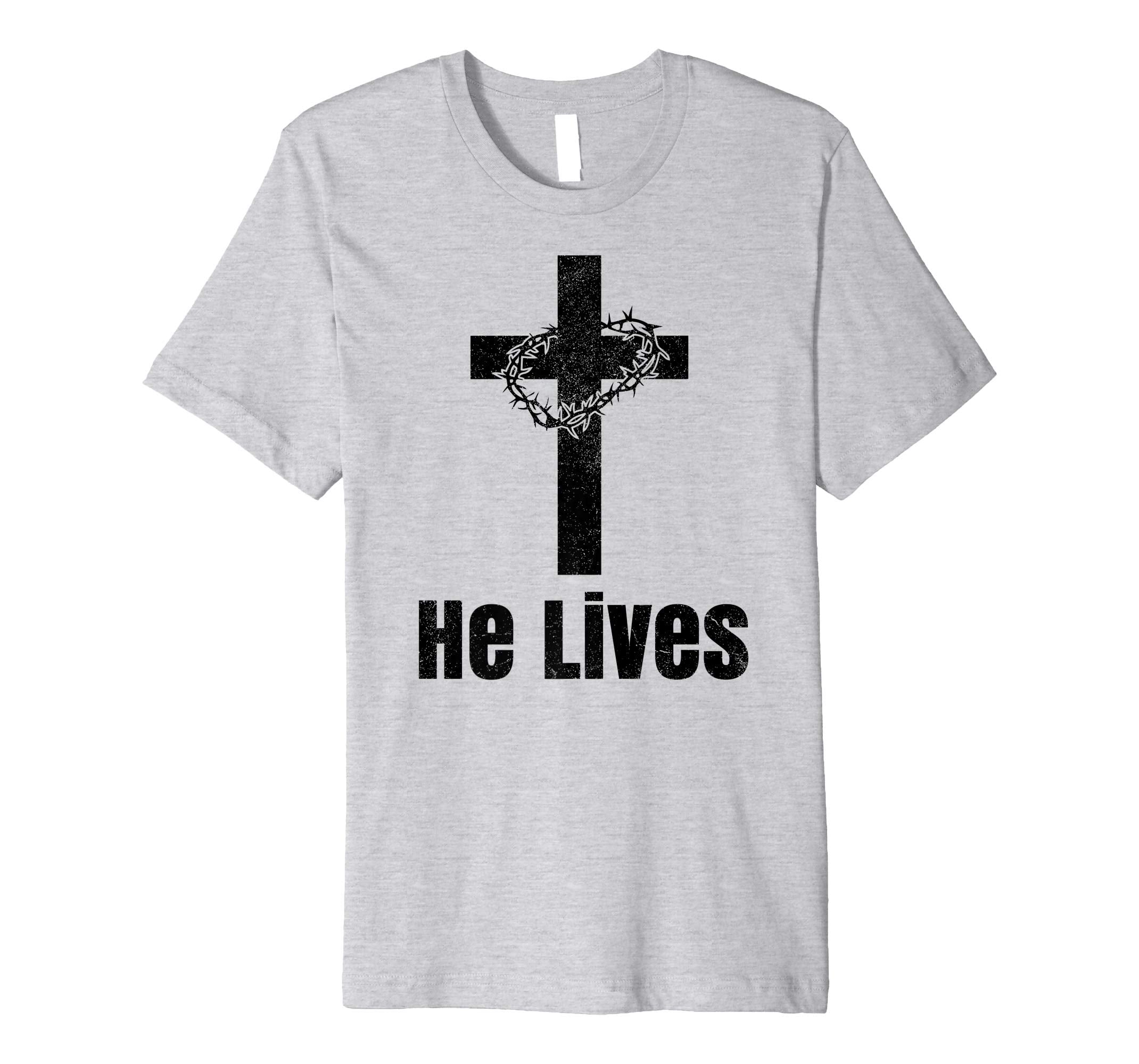 He Lives Easter Religious Christian Jesus Cross T Shirt