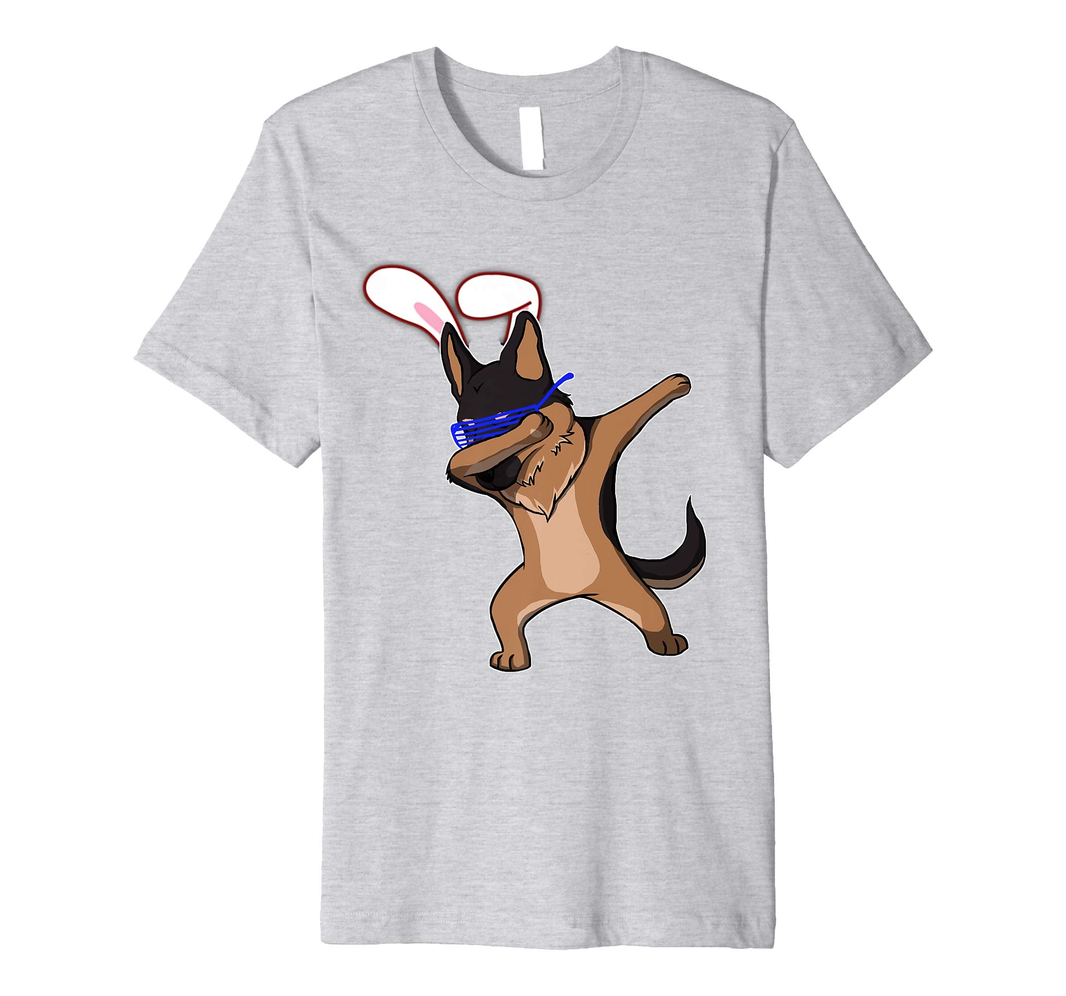Easter Bunny Dabbing German Shepherd Dog Tshirt Rabbit Ears
