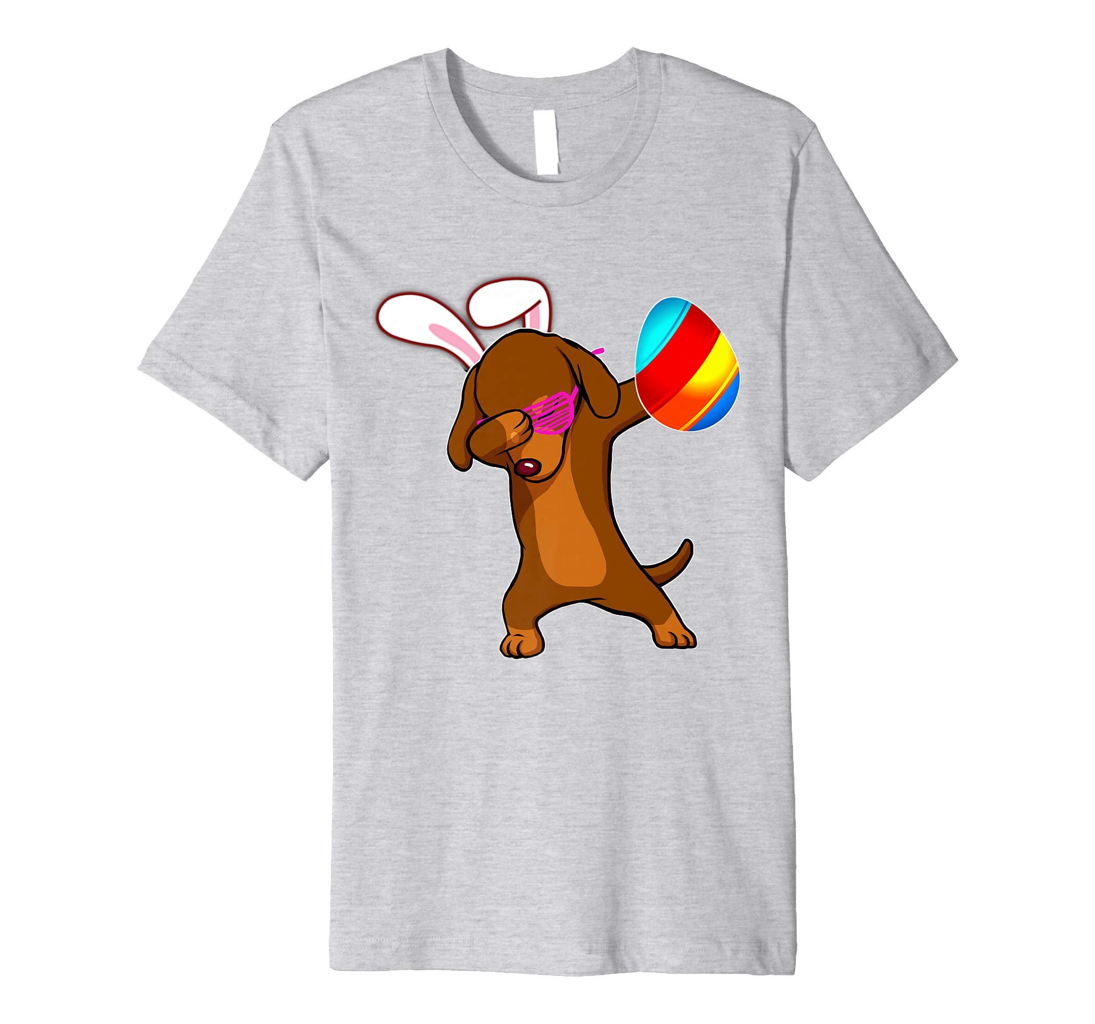 Easter Bunny Dabbing Dachshund Dog Tshirt Egg Ears Gift