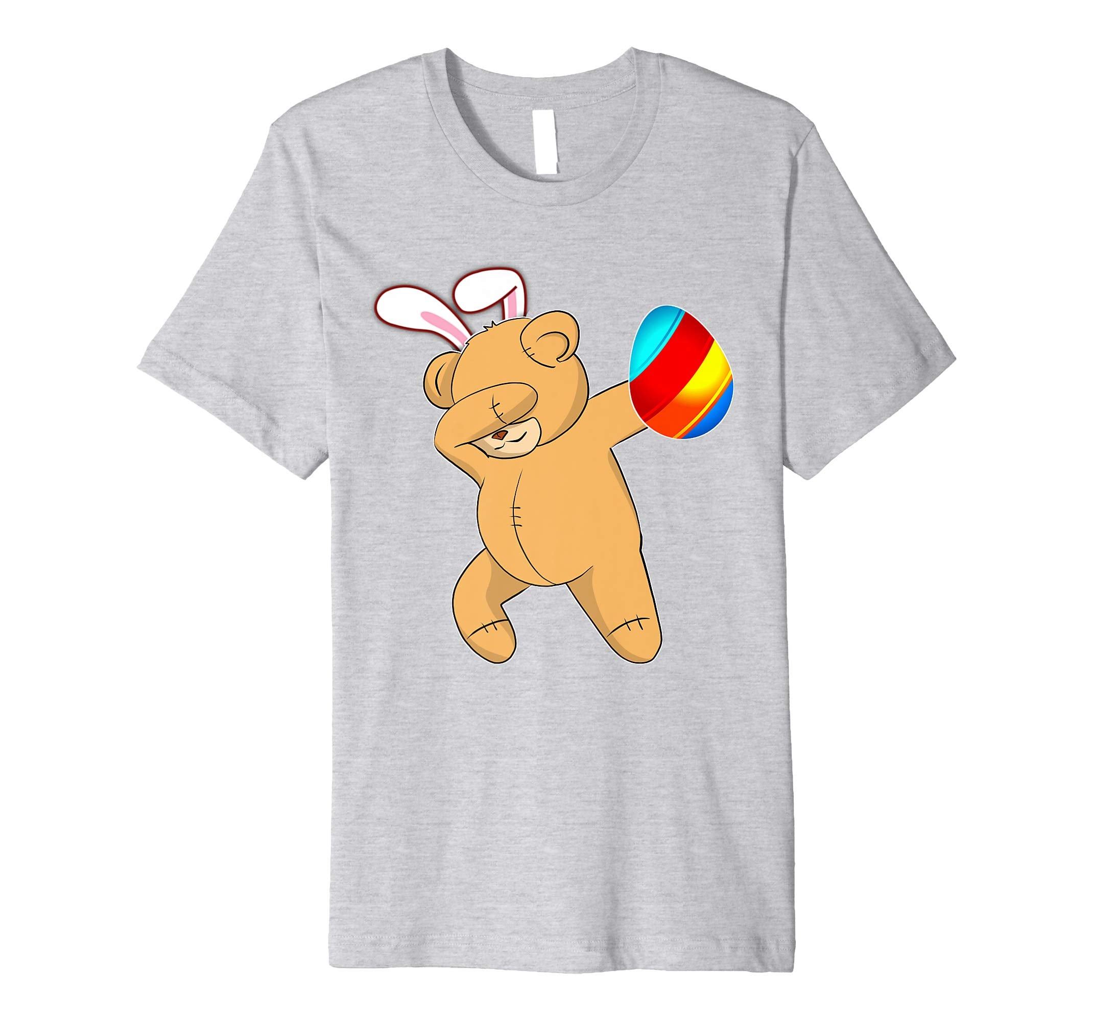 Easter Bunny Dabbing Teddy Bear Tshirt Egg Ears Gift