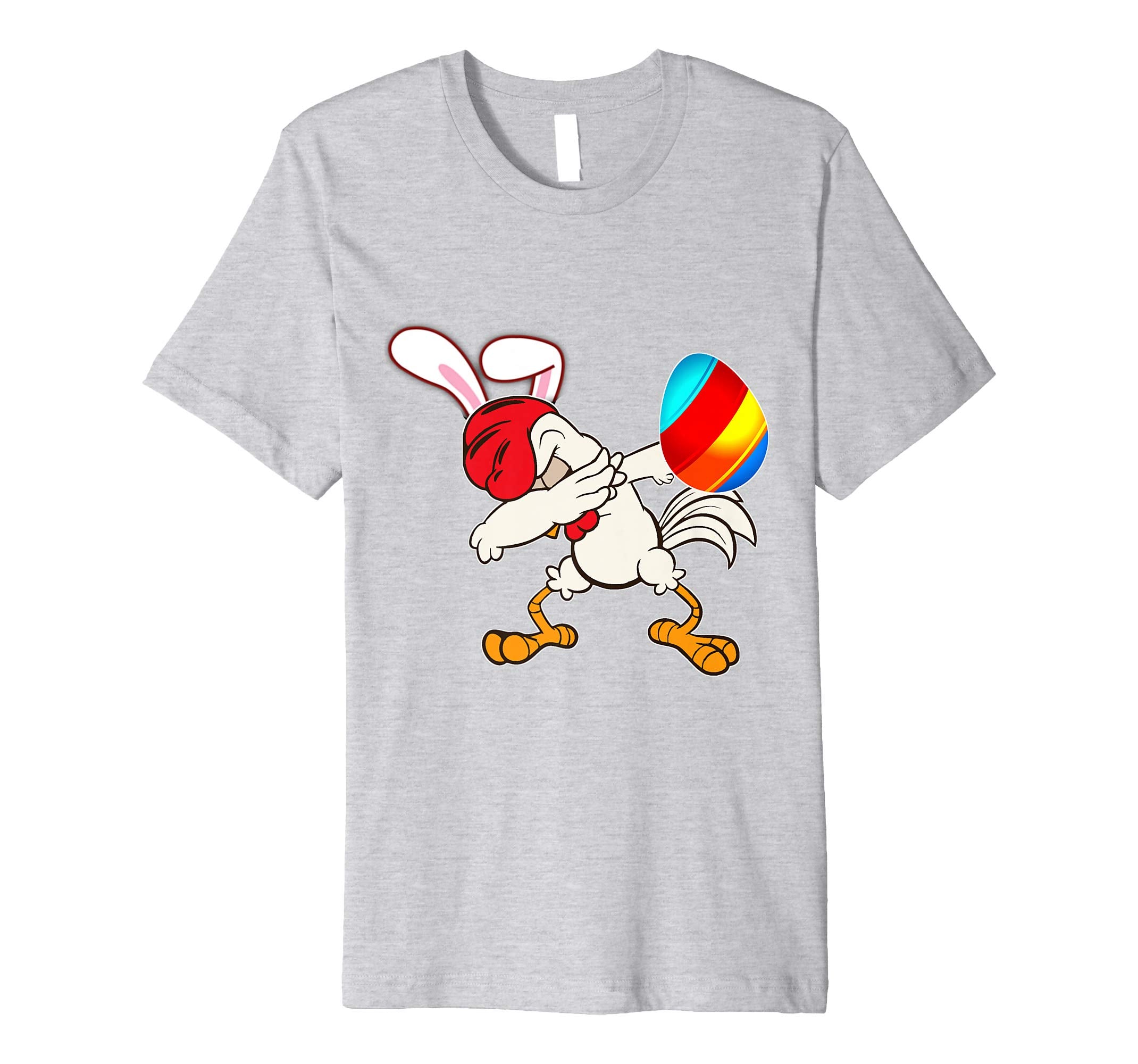 Easter Bunny Dabbing Chicken Rooster Tshirt Egg Ears Gift