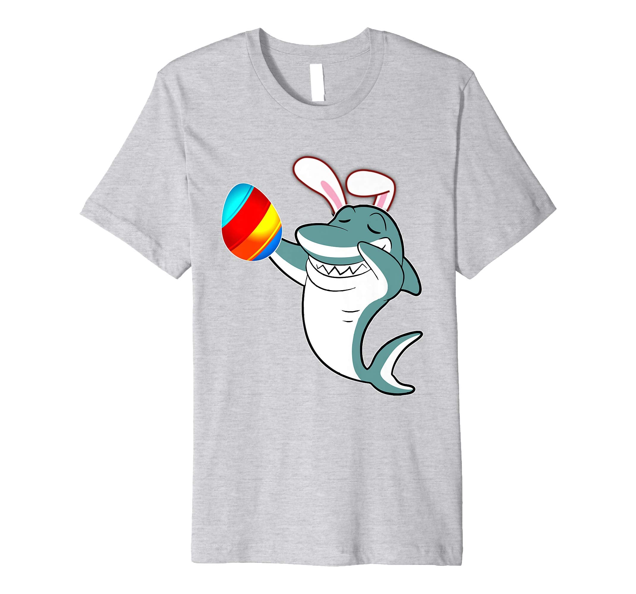 Easter Bunny Dabbing Shark Fish Tshirt Egg Ears Animal Gift