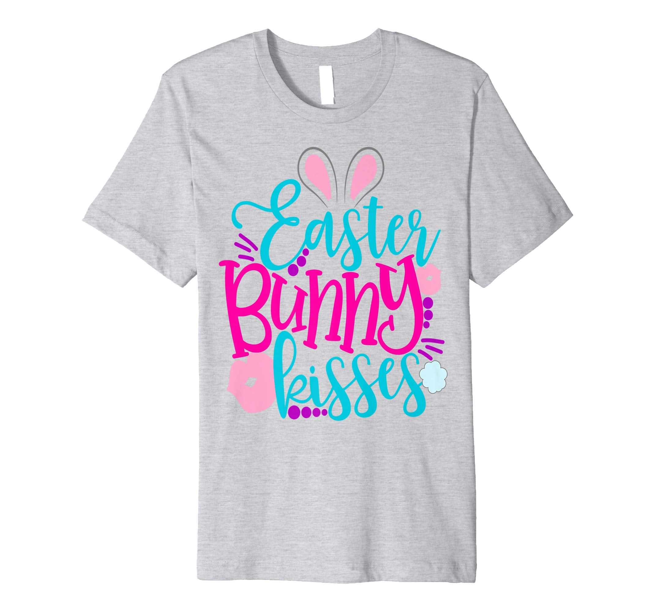 Easter Bunny Kisses Easter Shirt Cute Kids Lips School Girls