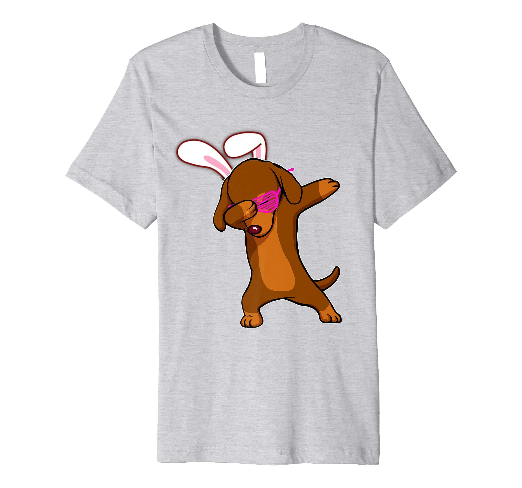 Easter Bunny Dabbing Dachshund Dog Tshirt Rabbit Ears Gift