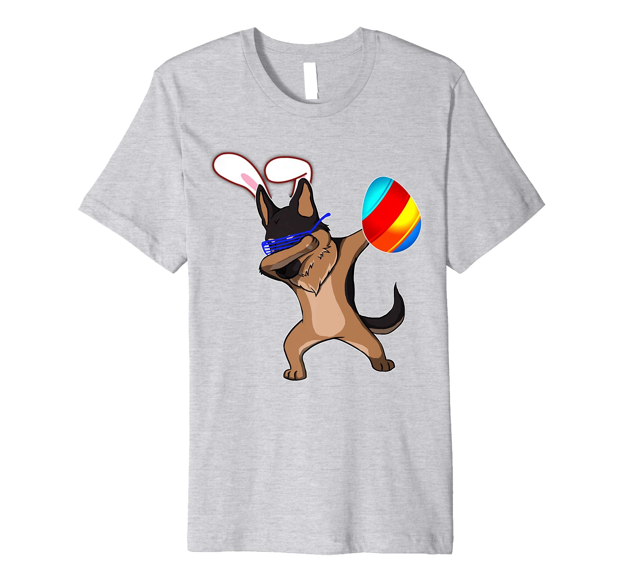 Easter Bunny Dabbing German Shepherd Dog Tshirt Egg Ears