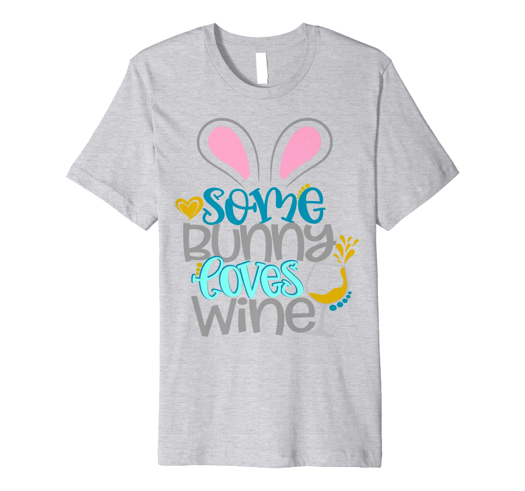 Some Bunny Loves Wine Mom Easter Shirt Cute Women Wife