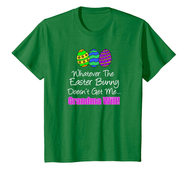 Kids Easter Bunny Grandma Cartoon Easter Eggs Grandchild Shirt