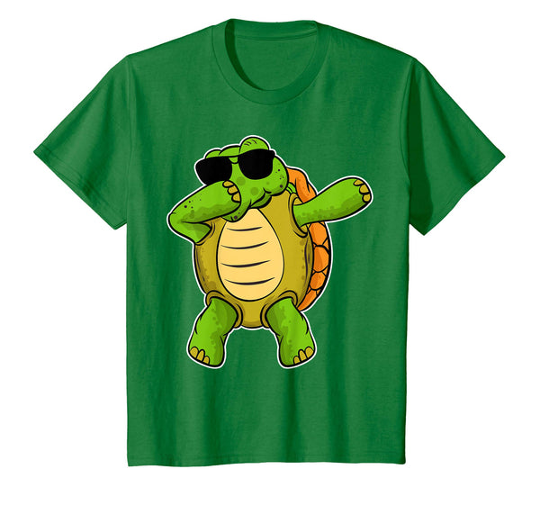 Kids Dabbing Turtle T-Shirt Girls Boys Birthday Easter Gift