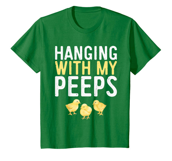 Kids Easter Chicks Hanging With My Peeps Watercolor T-Shirt