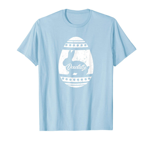 Mens Daddy Bunny Easter Egg T-Shirt Easter Rabbit Gift for Dad