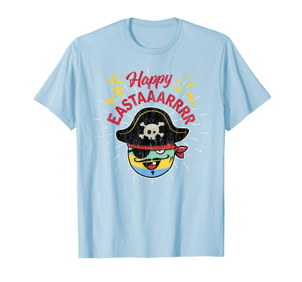 Happy Eastaaarrrr Pirate Dyed Egg Easter Funny T-Shirt